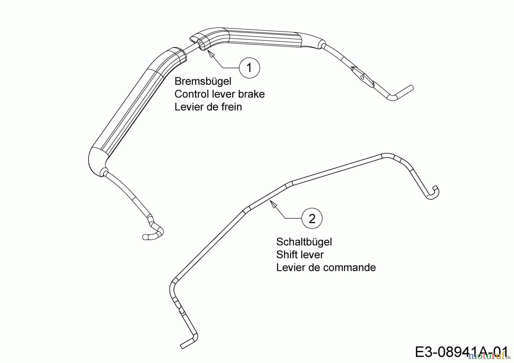  Cub Cadet Petrol mower self propelled CC 53 MSPO 12A-A0KC603  (2017) Shift lever