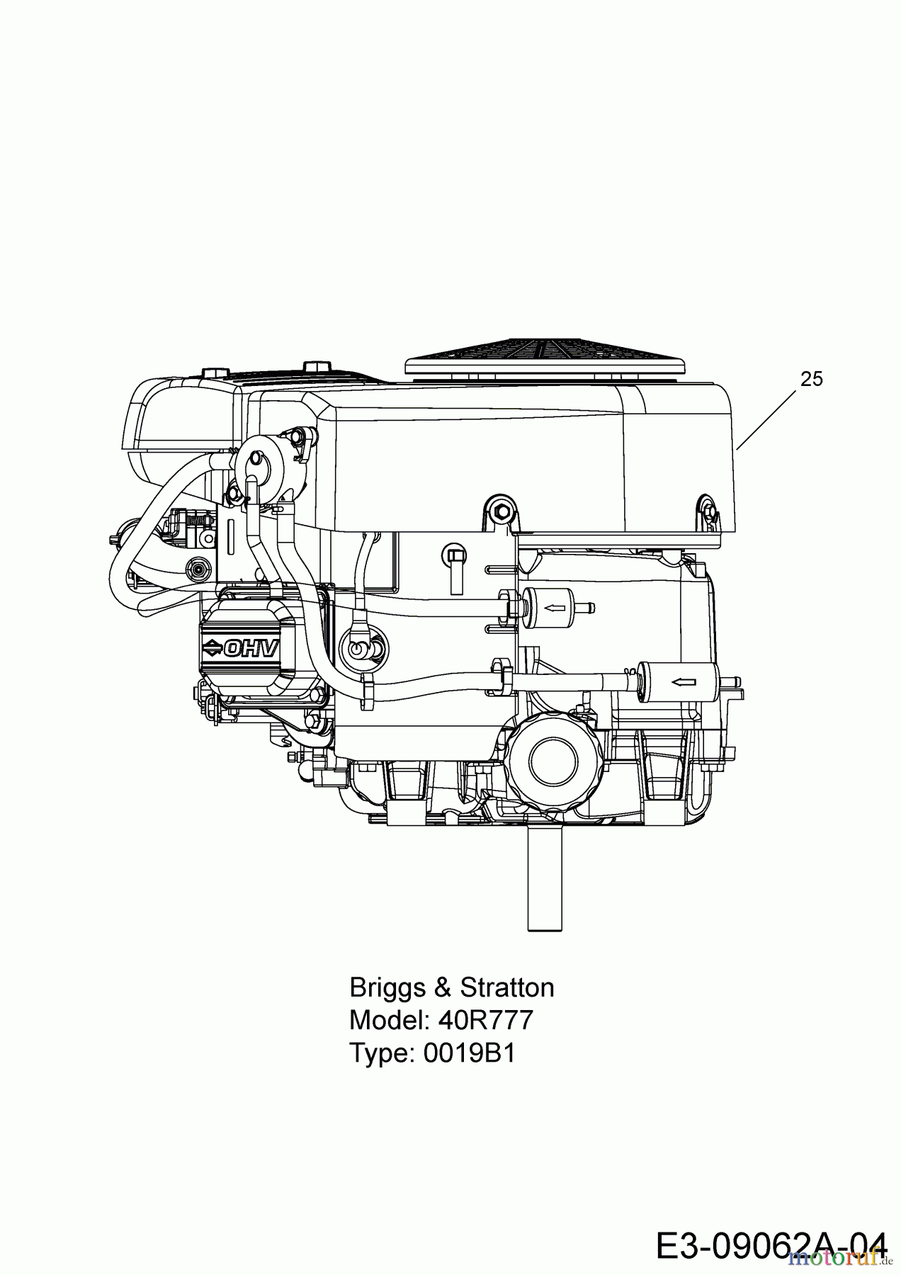  Black Edition Lawn tractors 200-107 Twin 13HT797G615  (2015) Engine Briggs & Stratton