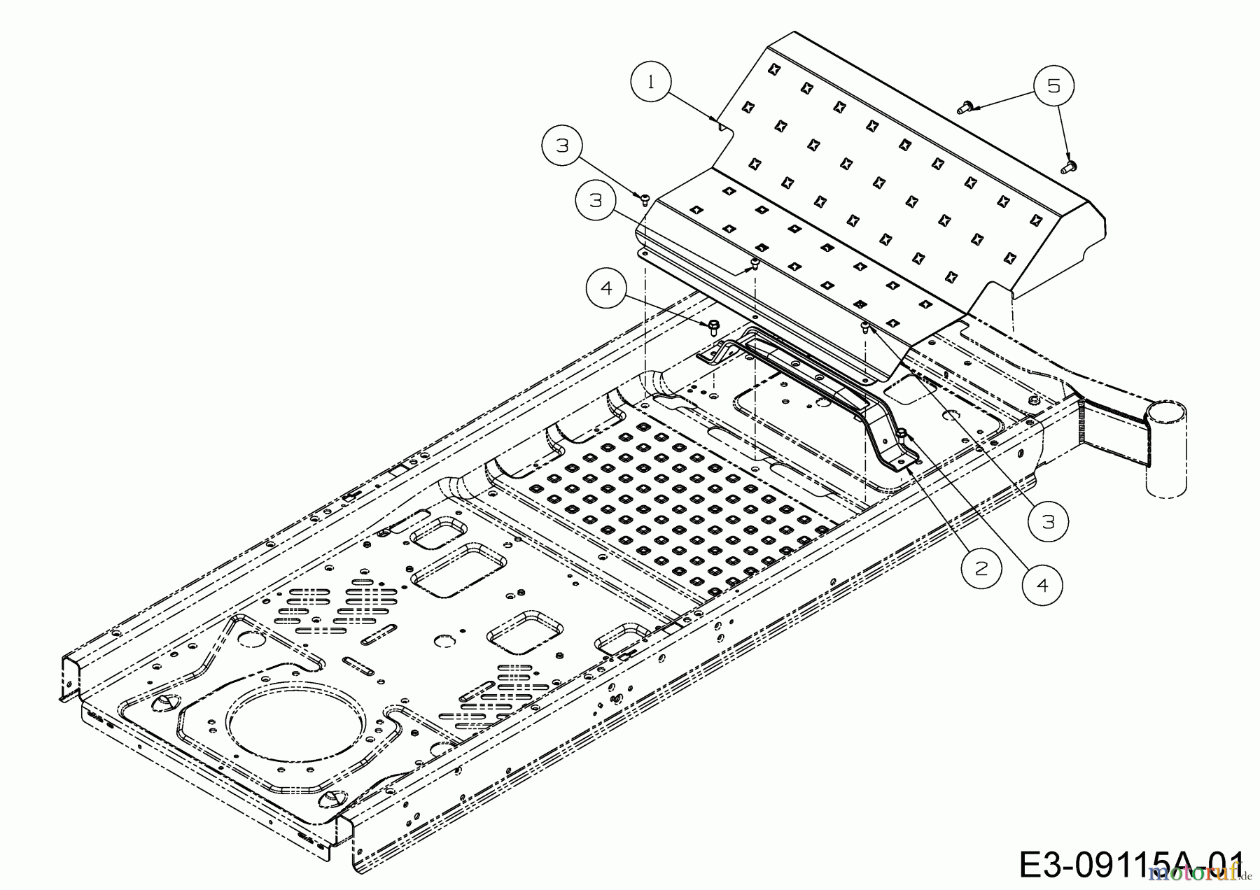  Cub Cadet Zero Turn Z-Force LZ 60 17BIDAGD010  (2015) Foot plate