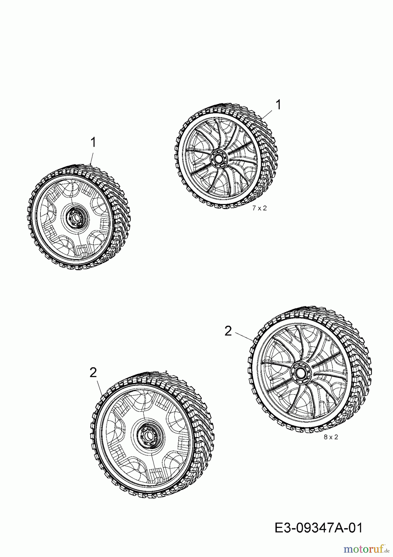  Troy-Bilt Petrol mower TB 115 11A-A22J766  (2015) Wheels