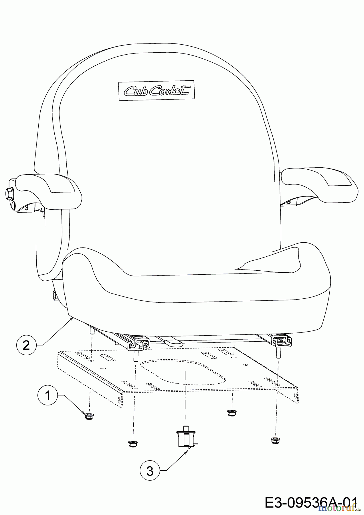  Cub Cadet Zero Turn Z-Force SZ 48 17AIDGHB603  (2016) Seat