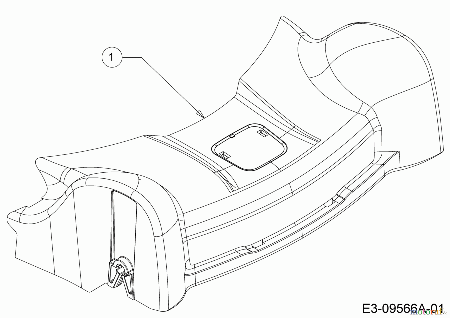  Wolf-Garten Petrol mower self propelled ST 5300 AHW 12A-PRJ6650  (2016) Cover front axle