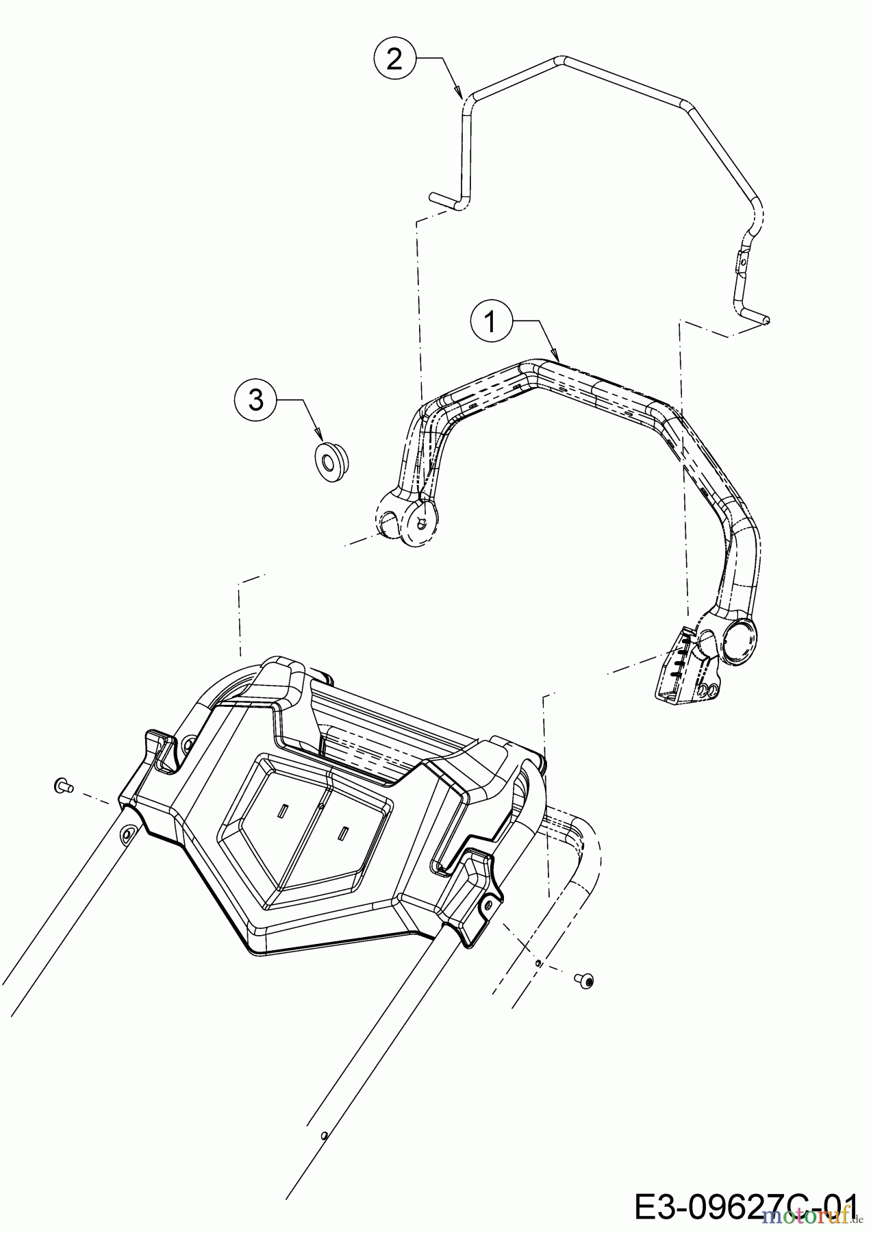  Cub Cadet Petrol mower self propelled CC 53 SPO V HW 12ABPVKC603  (2018) Brake lever, Drive lever