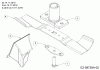 Mr.Gardener HW 42 B 11A-LL5B629 (2017) Spareparts Blade, Blade adapter, Mulch plug from 14.11.2016