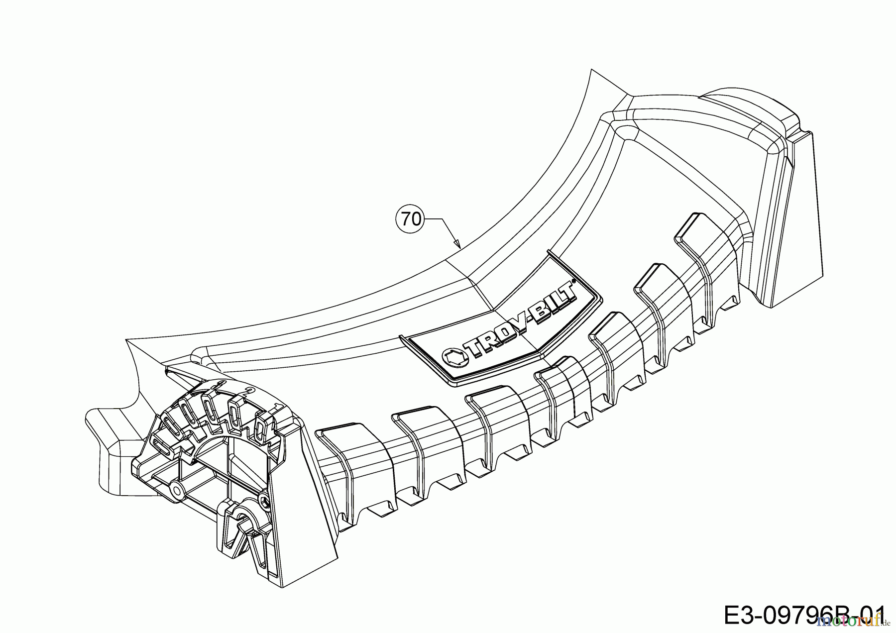  Troy-Bilt Petrol mower TB 130 XP 11A-B2RQ711  (2018) Cover front axle