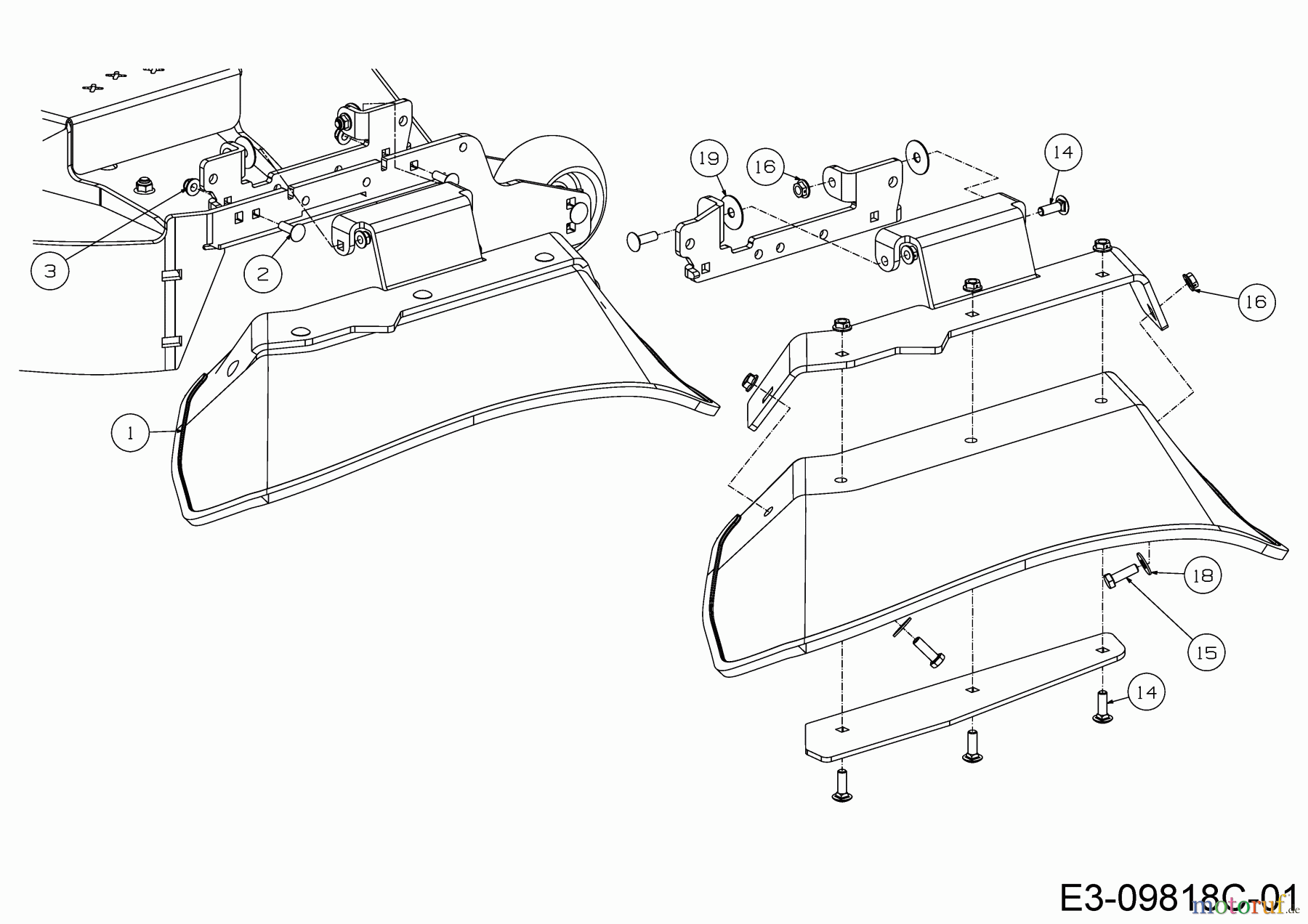  Cub Cadet Zero Turn Z1 122 53AWEHRF603  (2018) Deflector