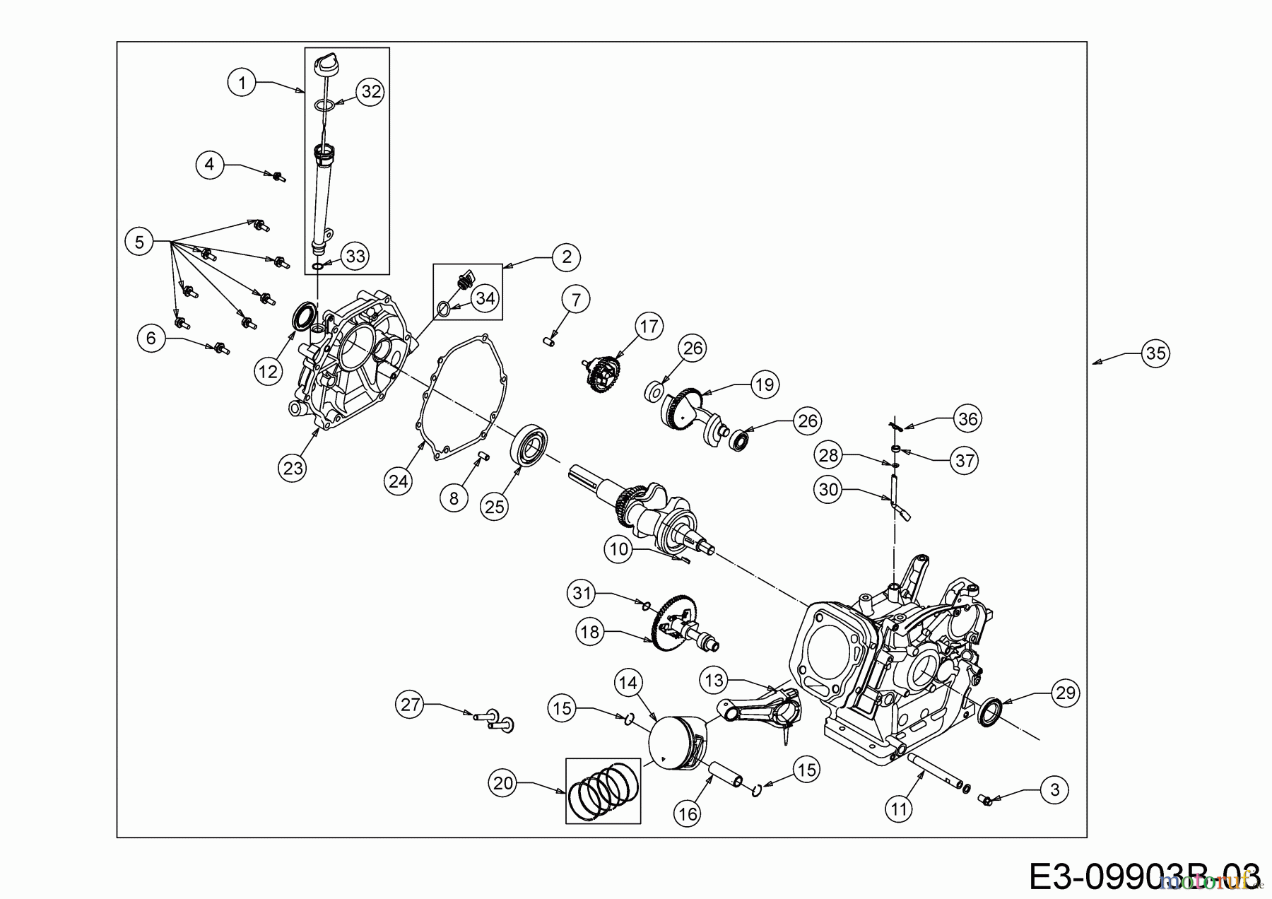  MTD-Engines Horizontal 683-WHA 752Z683-WHA  (2019) Short block