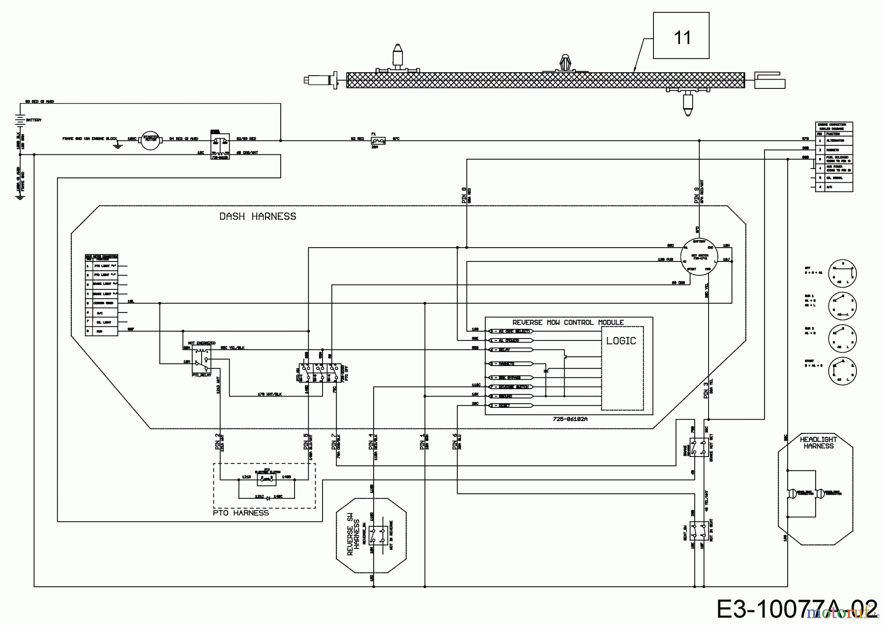  Cub Cadet Lawn tractors XT1 OR95 13A8A1CB330  (2017) Wiring diagram electric clutch