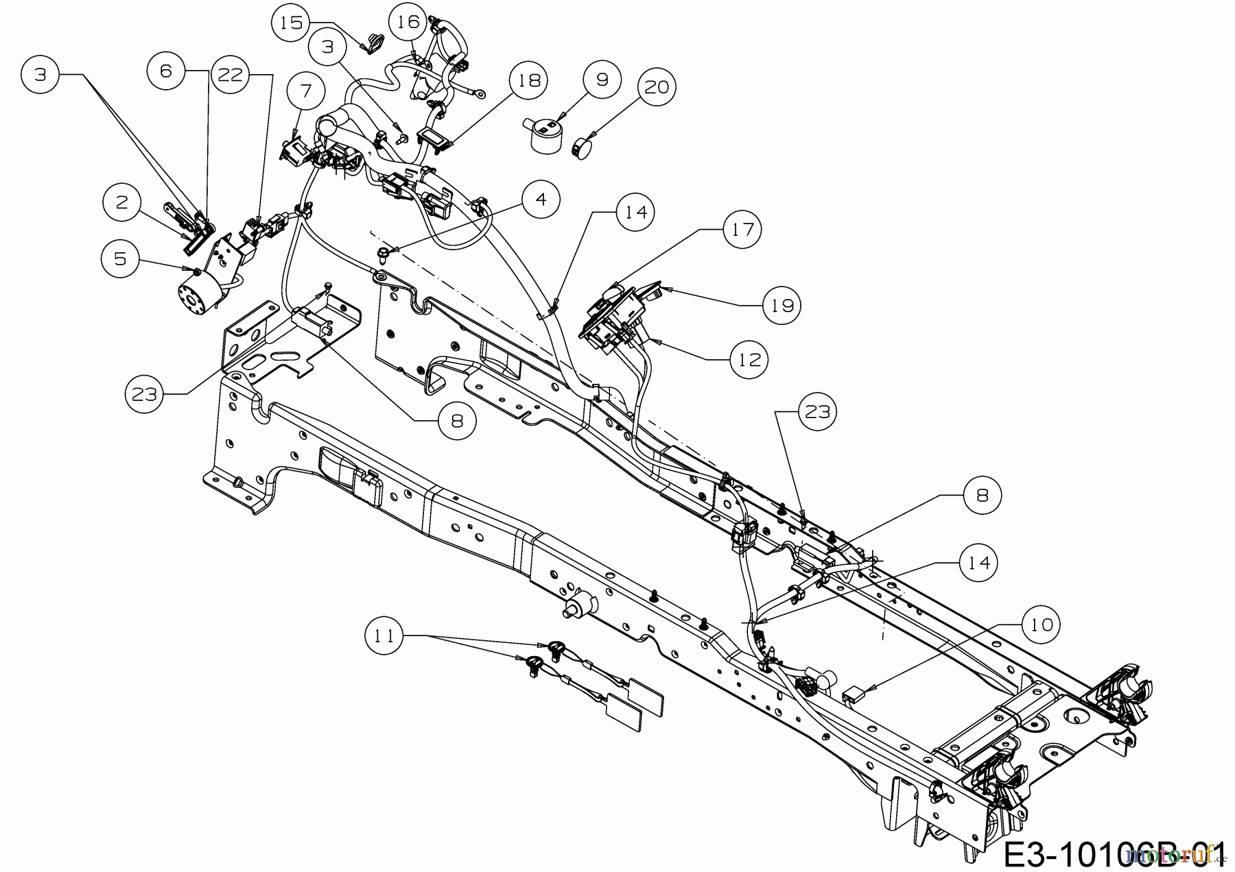  Gartenland Lawn tractors GL 15.5/95 H 13A8A1KB640  (2018) Electric parts