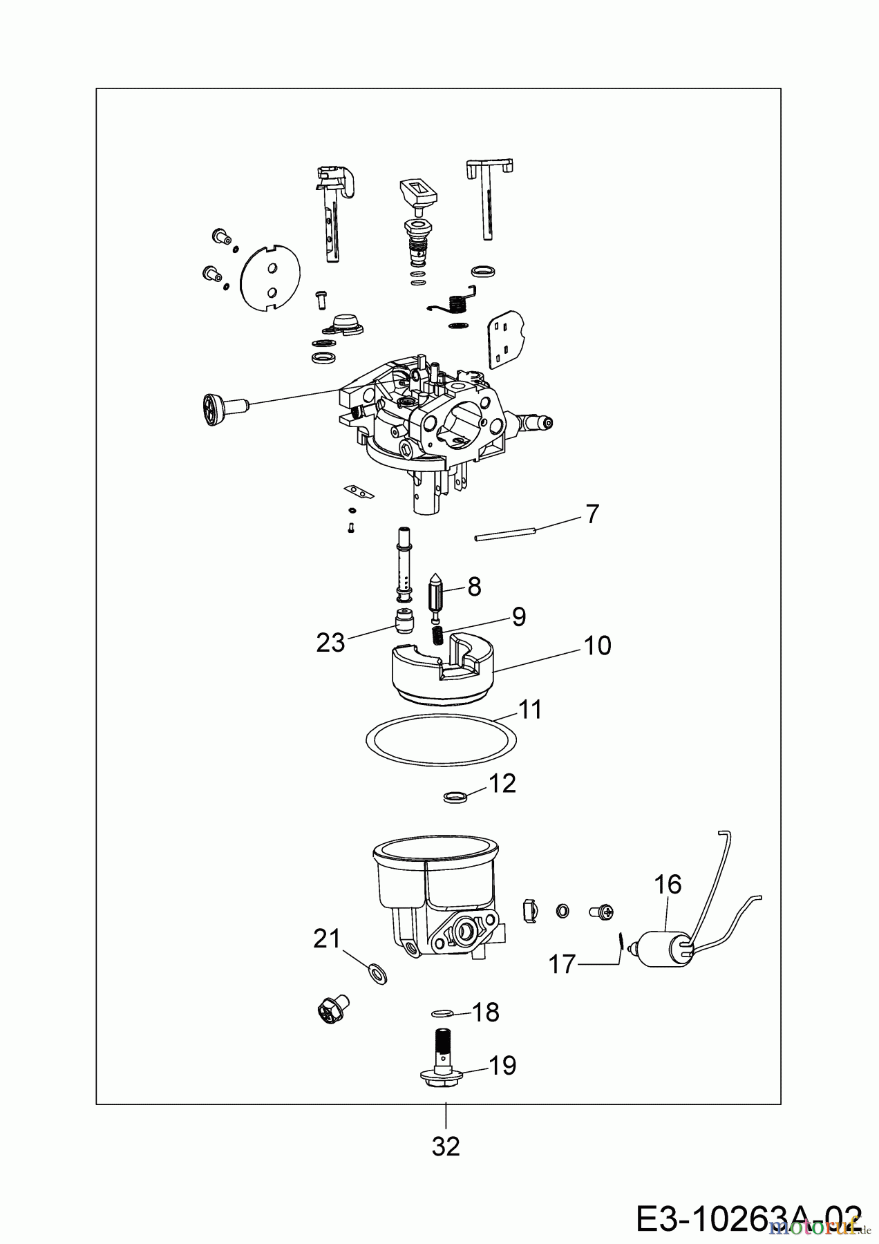  MTD-Engines Vertical 8X90KUA 752Z8X90KUA  (2017) Carburetor