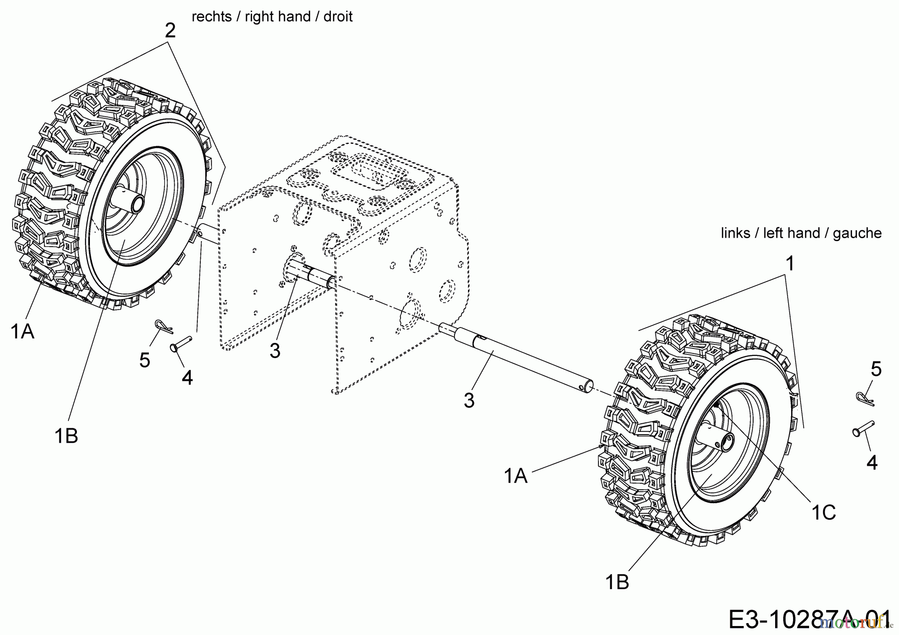  Cub Cadet Snow throwers 933 SWE 31AY95KV603  (2018) Wheels