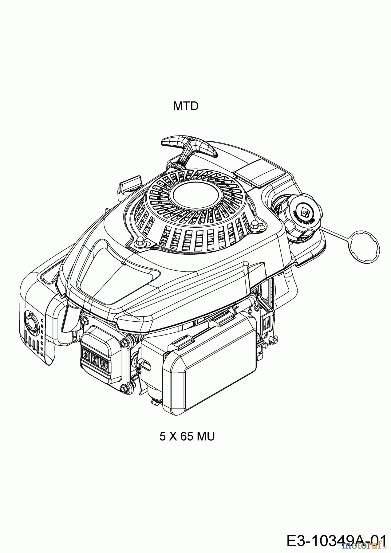  Cub Cadet Petrol mower SC 100 HW 11A-B9M5710  (2018) Engine MTD