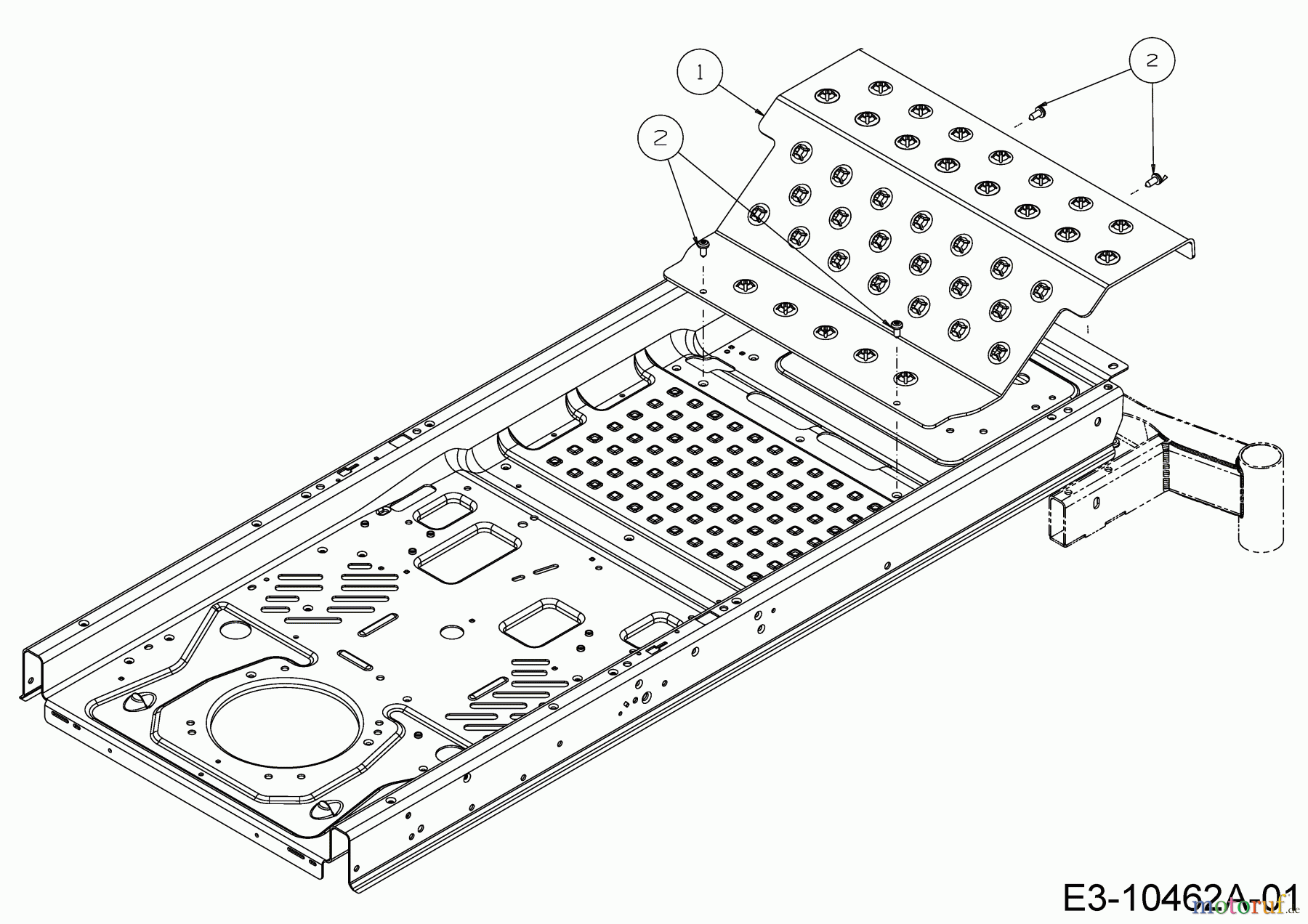  Cub Cadet Zero Turn Z1 122 53RWEHRF603  (2018) Foot plate