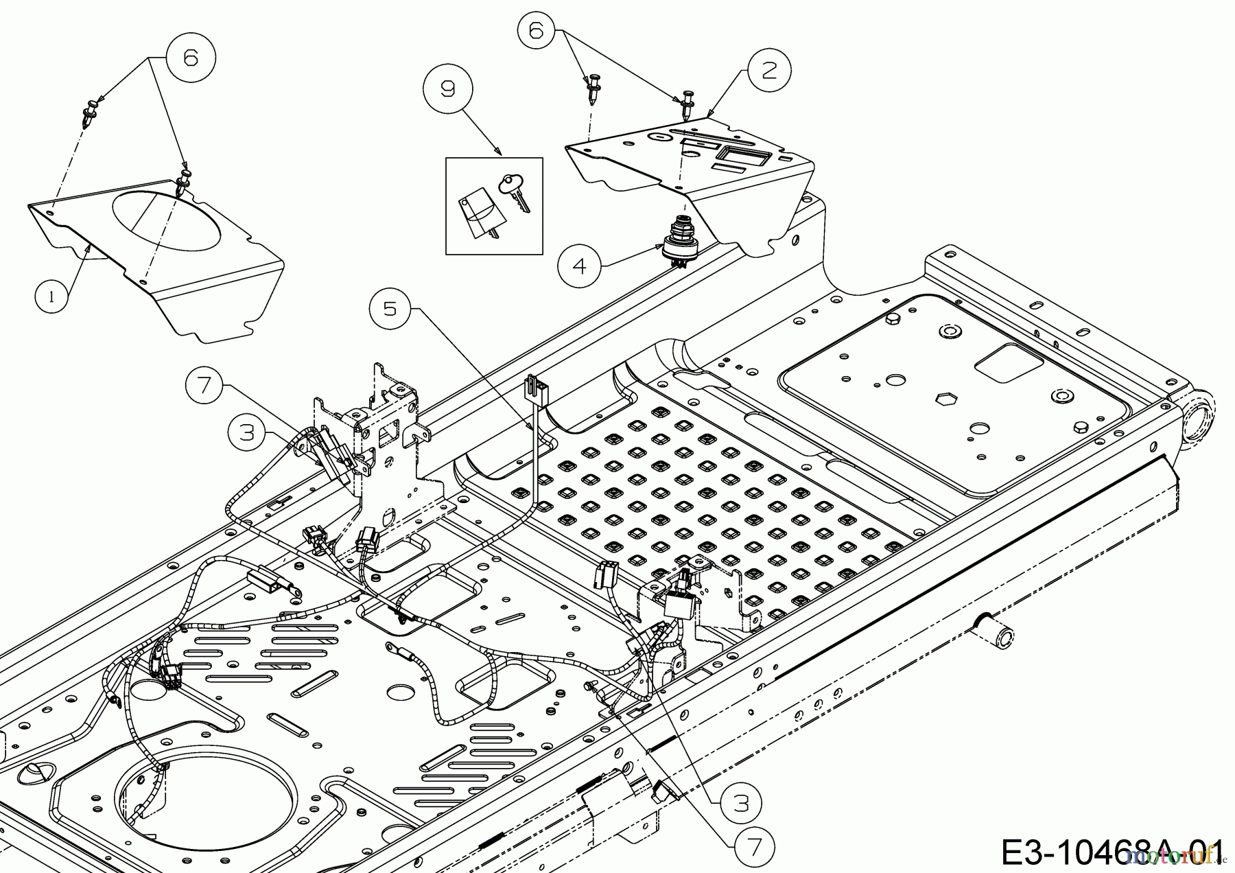  Cub Cadet Zero Turn Z1 122 53RWEHRF603  (2018) Electric parts