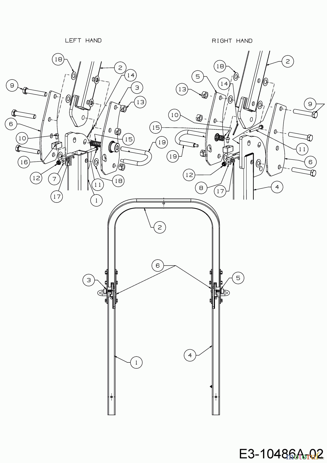  Cub Cadet Zero Turn Z5 152 53AIHJUV603  (2018) Roll bar