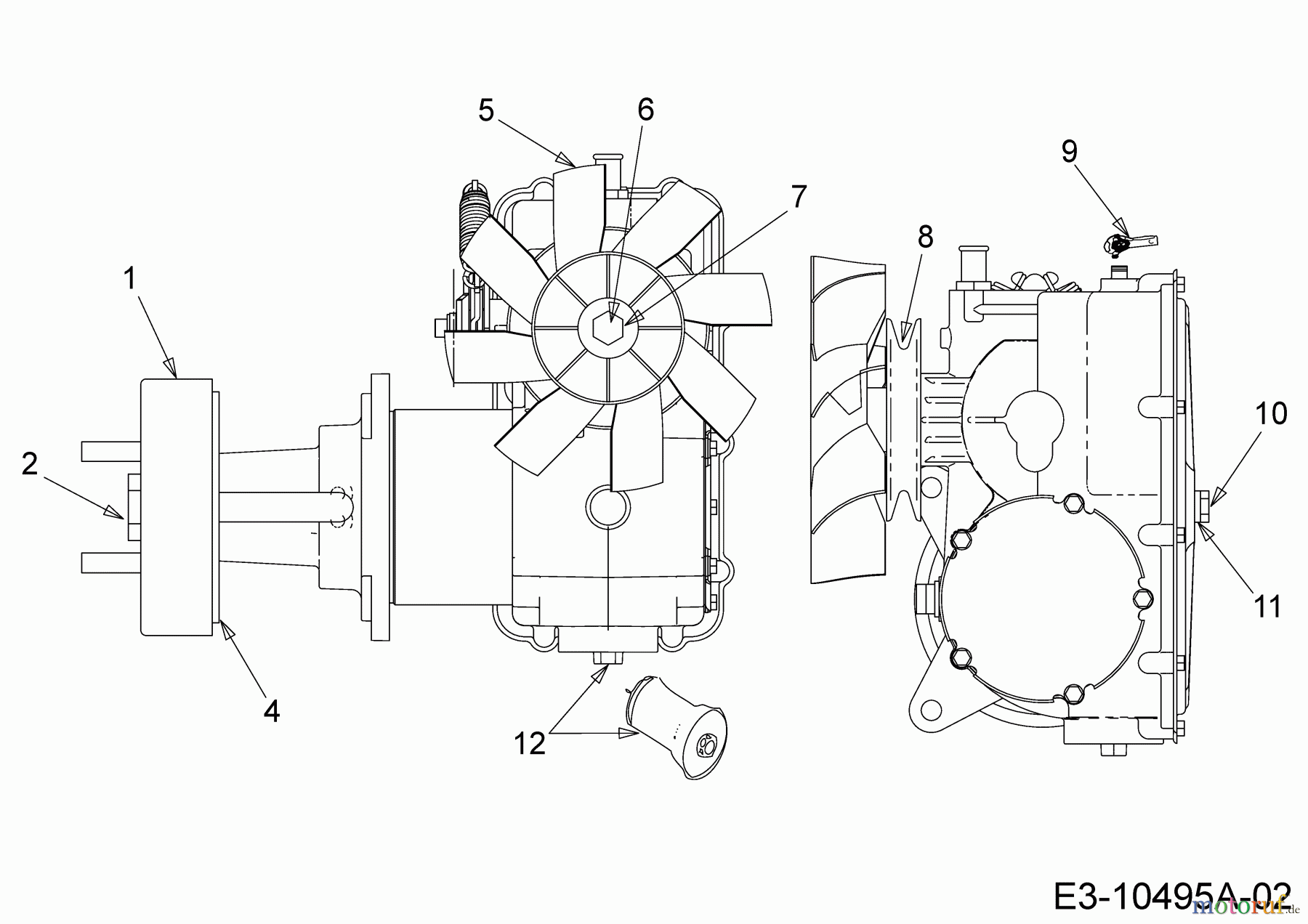  Cub Cadet Zero Turn Z7 183 53RIHKUY603  (2018) Service parts hydrostatic gearbox