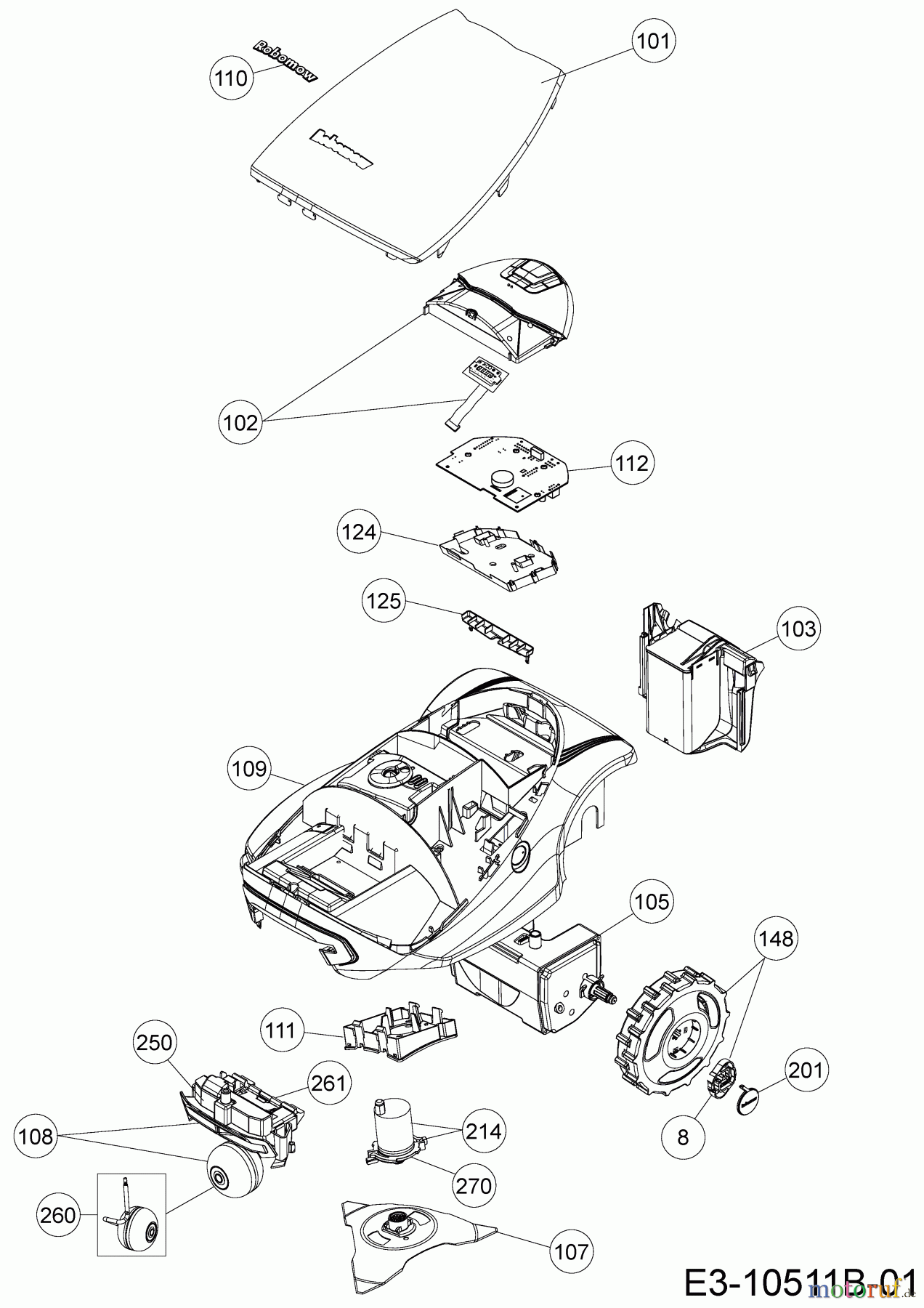  Robomow Robotic lawn mower RC304 PRD7004B  (2015) Basic machine