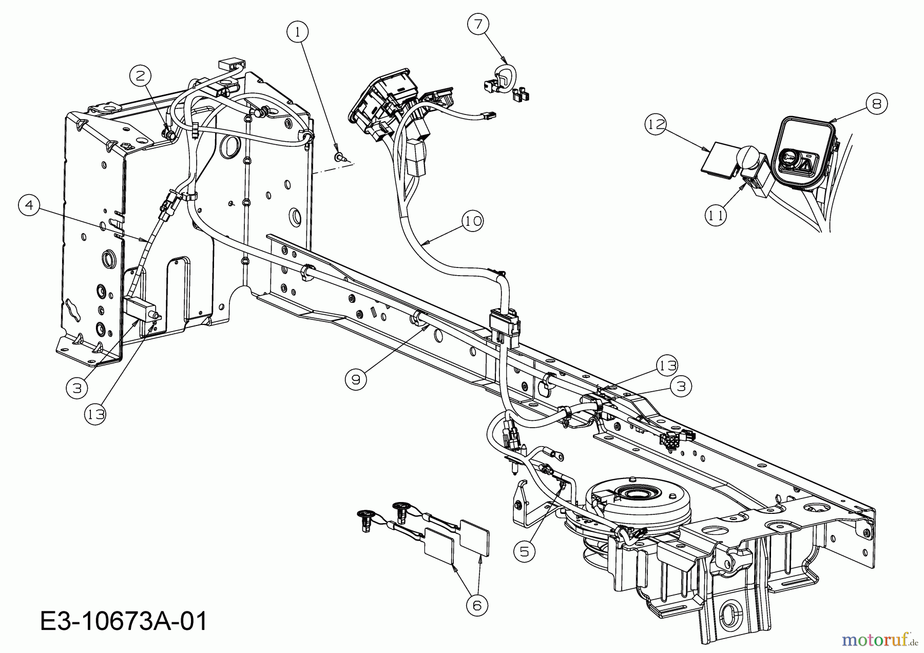  Cub Cadet Lawn tractors XT2 PS117I 13BZA1CN603  (2018) Electric parts