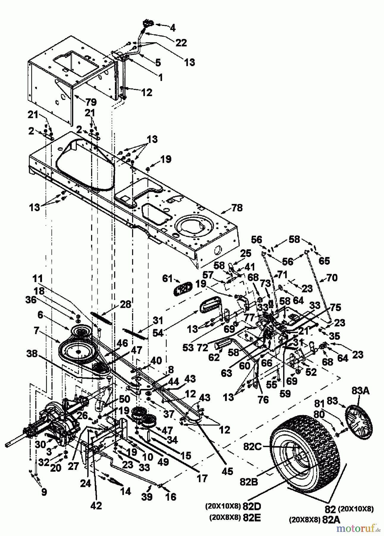  Yard-Man Lawn tractors HG 6160 13AD604G643  (1999) Drive system, Pedals