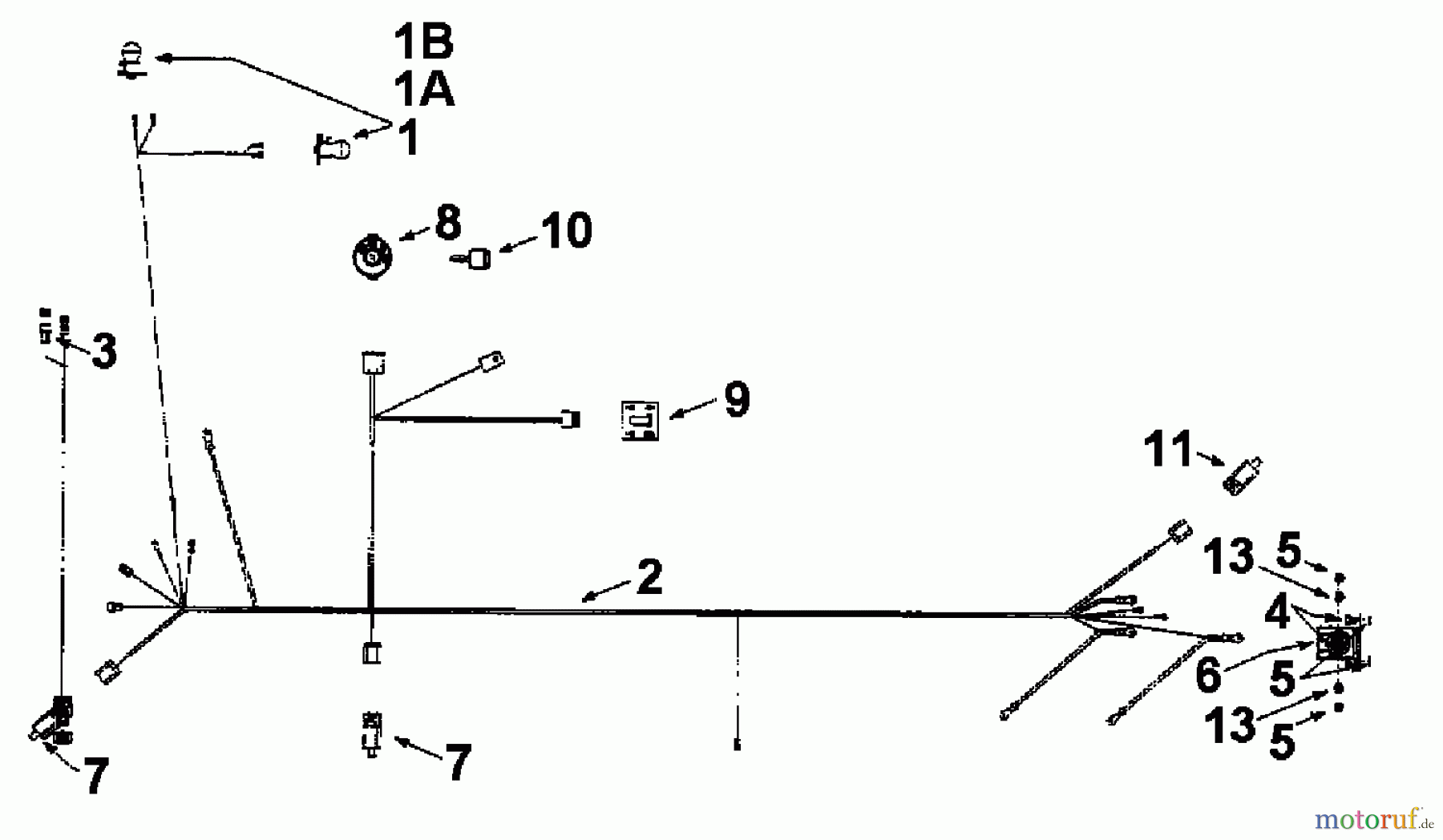  Yard-Man Lawn tractors HG 6160 13AD604G643  (1999) Wiring diagram Vanguard