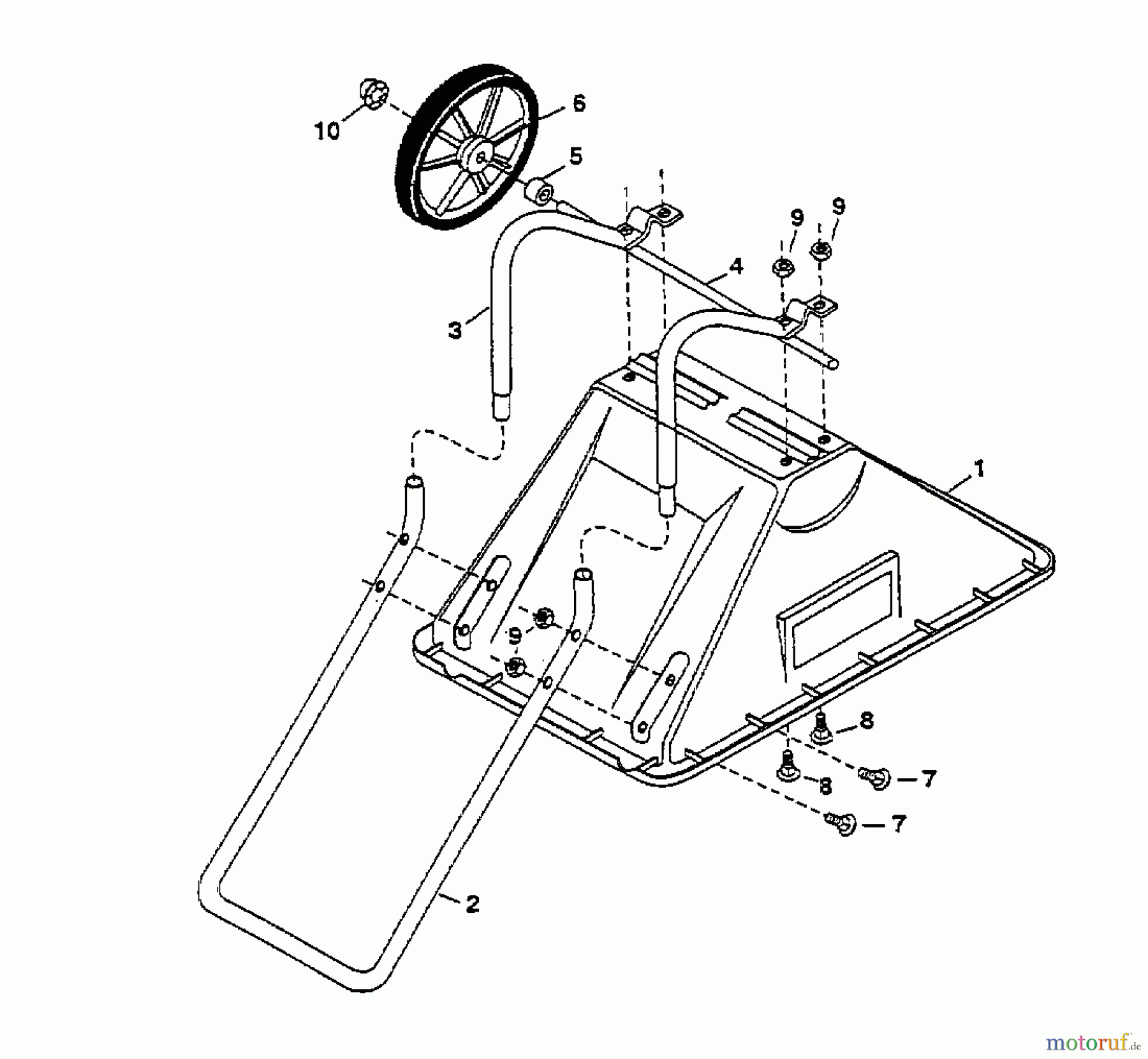  MTD Accessories Accessories hand held machines Trolly 45-0257  (190-725-000) 190-725-000  (1998) Basic machine