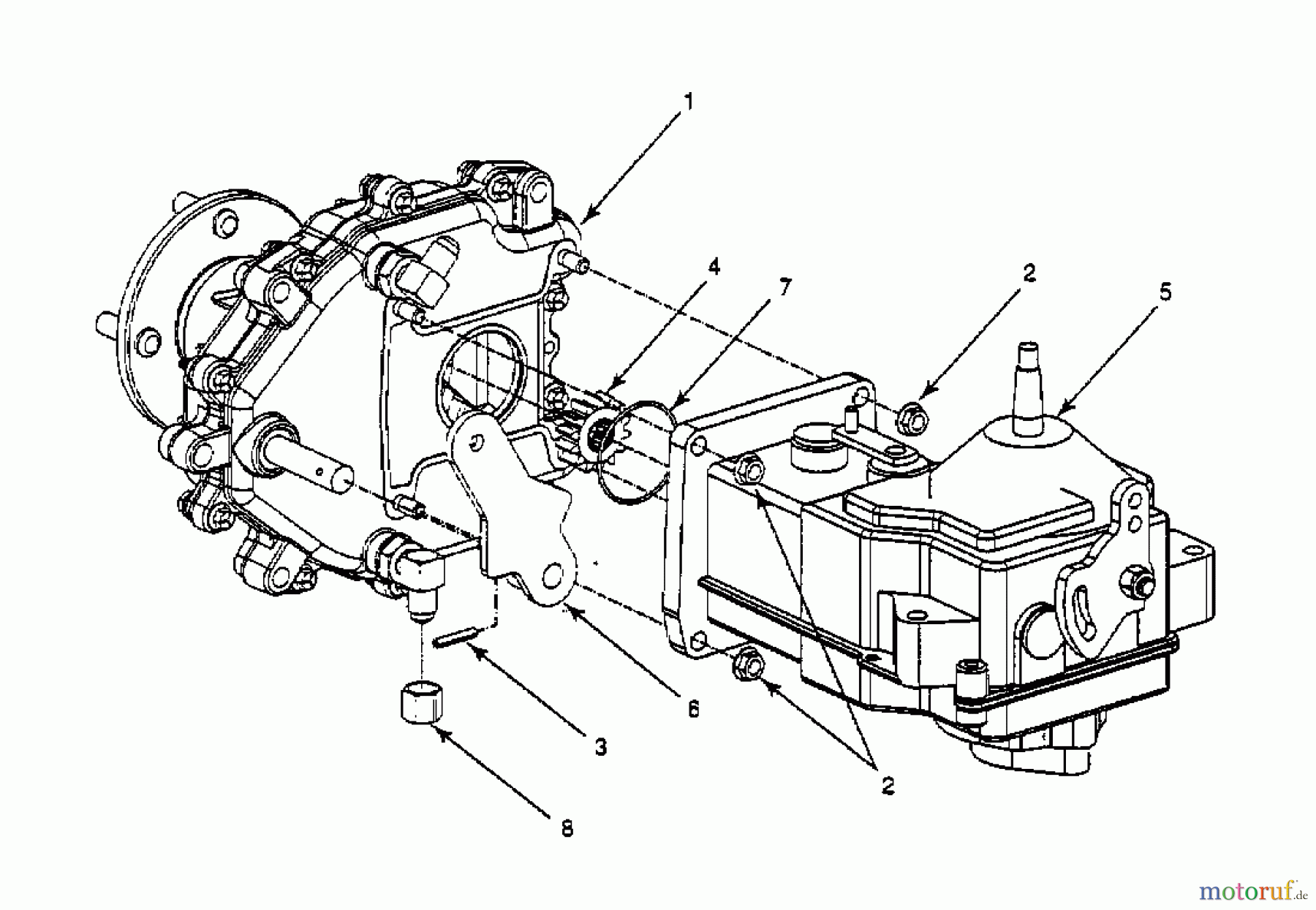  White Zero Turn 48-Z 53BA1A6M679  (1998) Gearbox, Hydrostatic gearbox