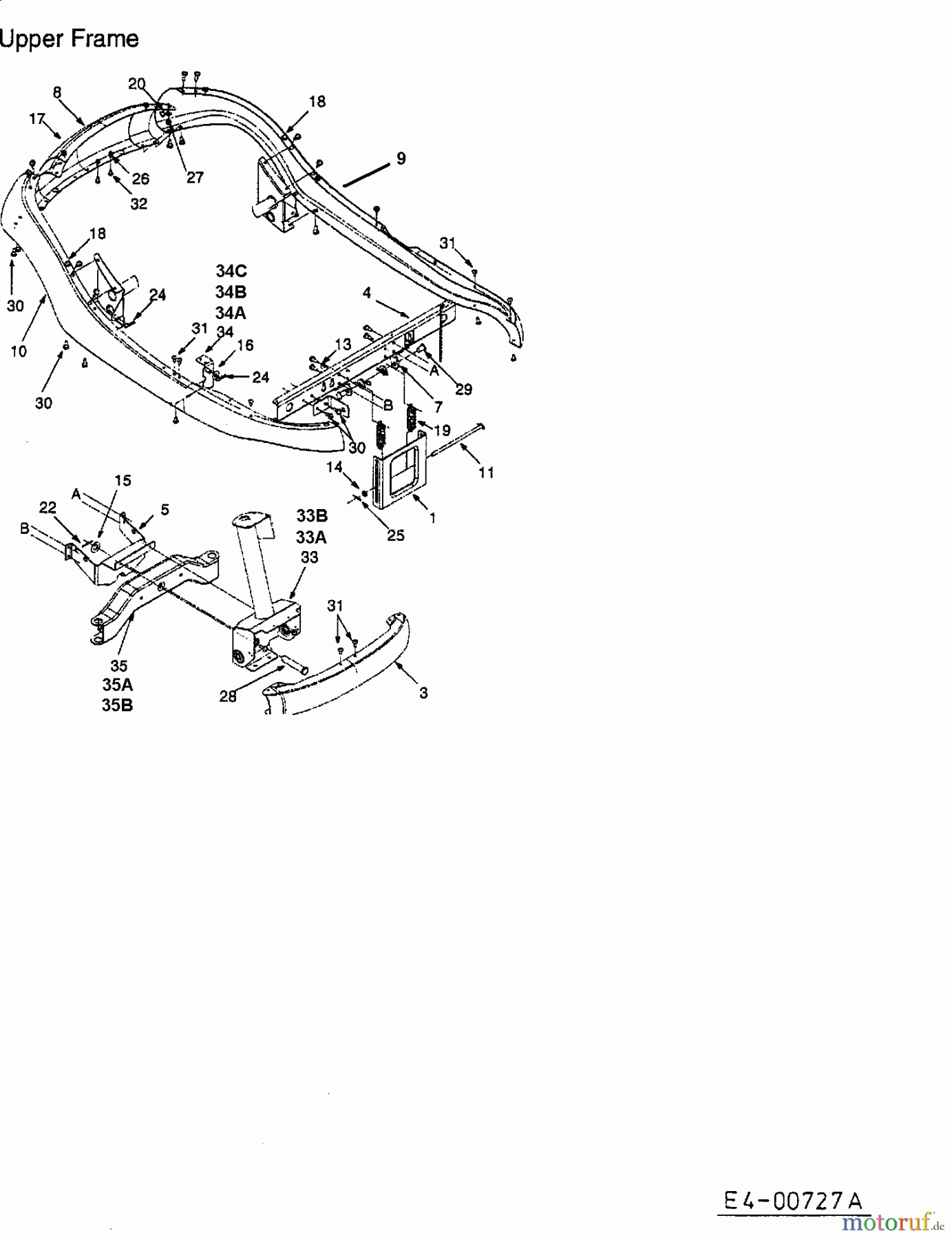  Lawnflite Lawn tractors 503 13A-312-611  (2002) Frame