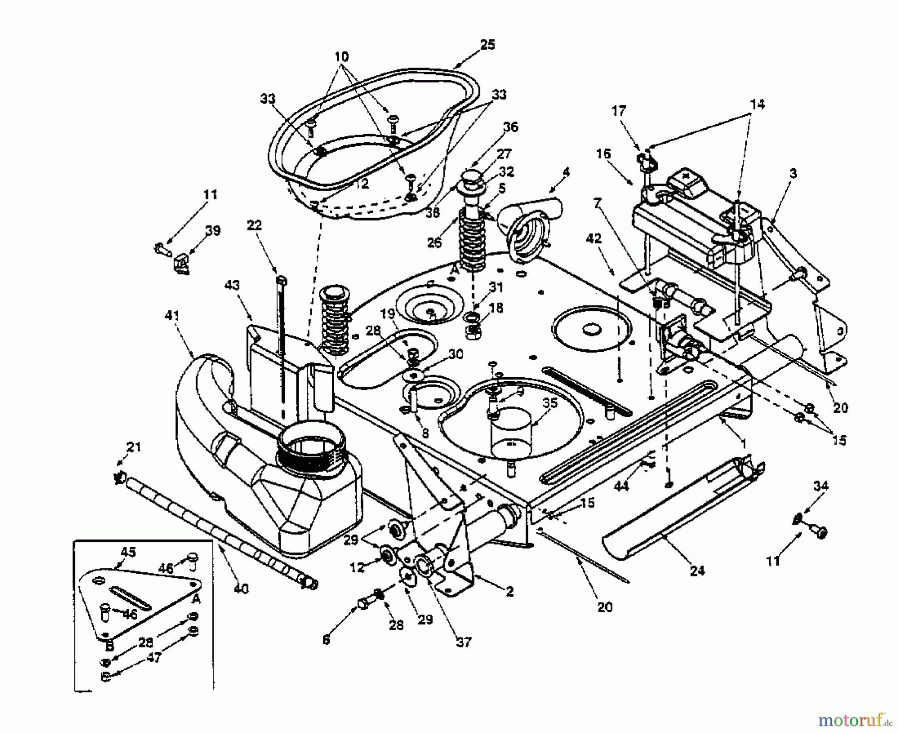  Yard-Man Lawn tractors DX 70 13A-325-643  (2000) Fuel tank