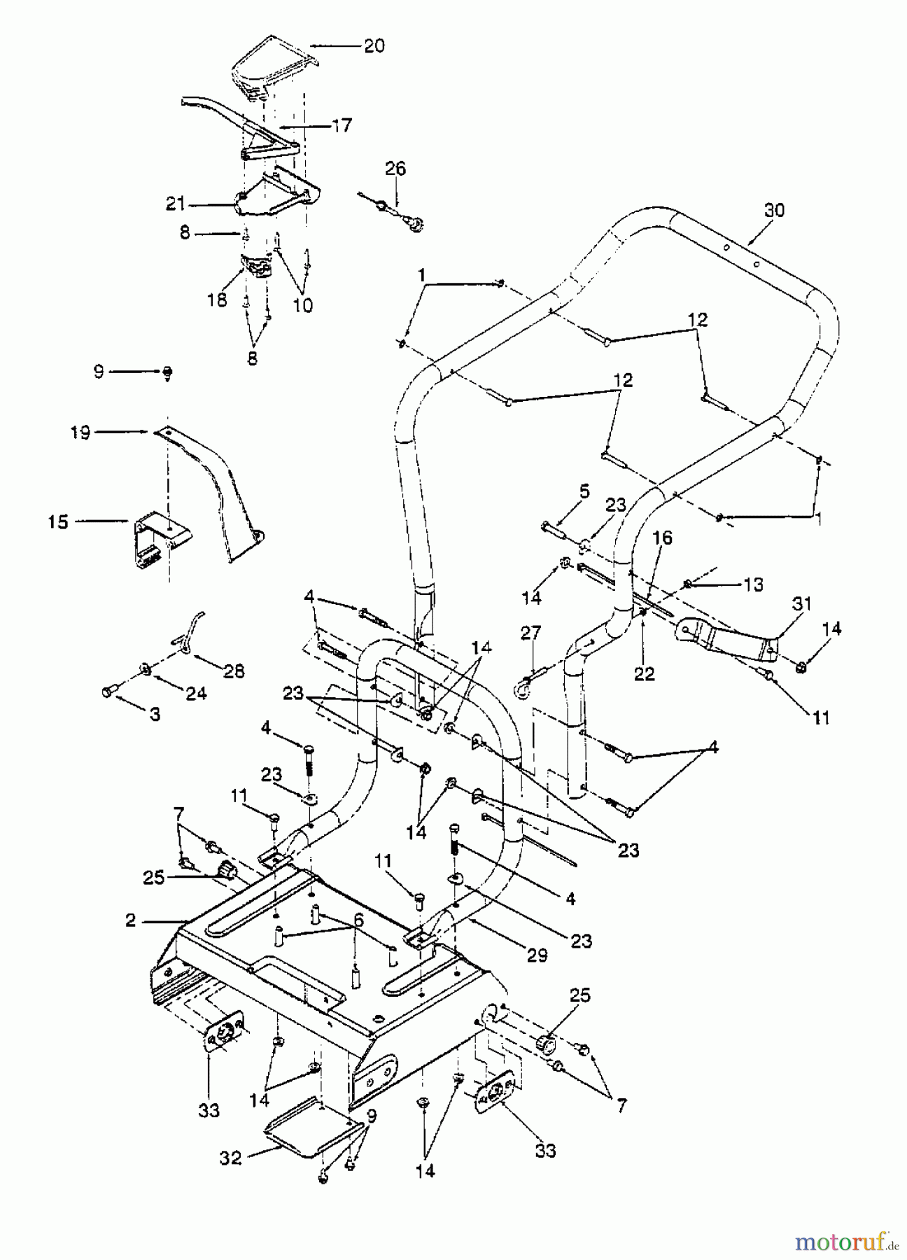  Gutbrod Leaf blower, Blower vac 203 B 24A-203B604  (1998) Handle