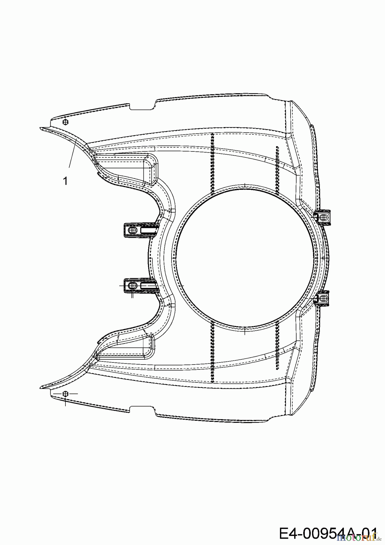  Cub Cadet Lawn tractors CC 1020 13AE11CG603  (2005) Engine duct