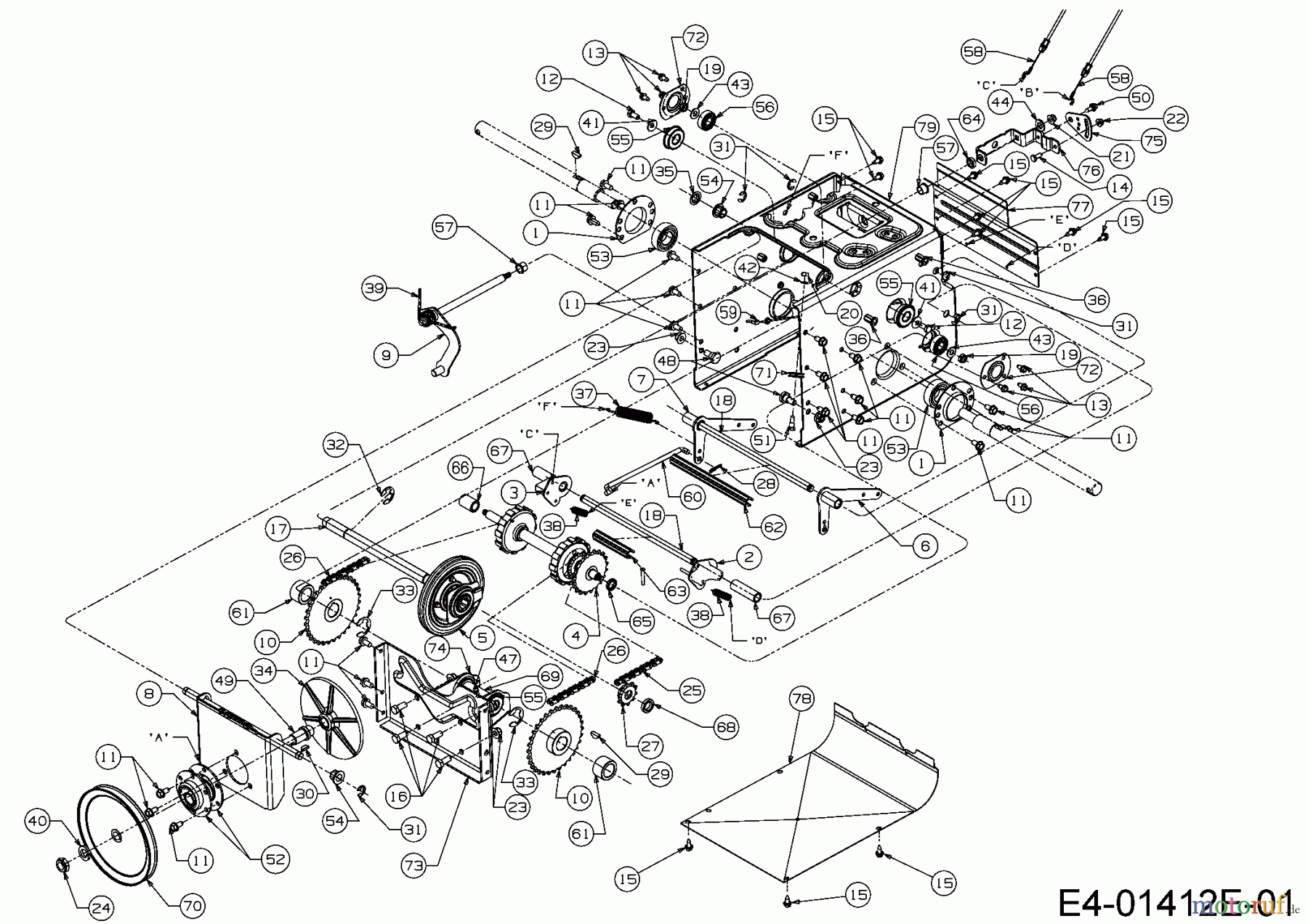  Cub Cadet Snow throwers 933 SWE 31AY95KV603  (2017) Drive system