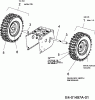 Troy-Bilt POLAR 8066 31AV6FLN609 (2007) Spareparts Wheels