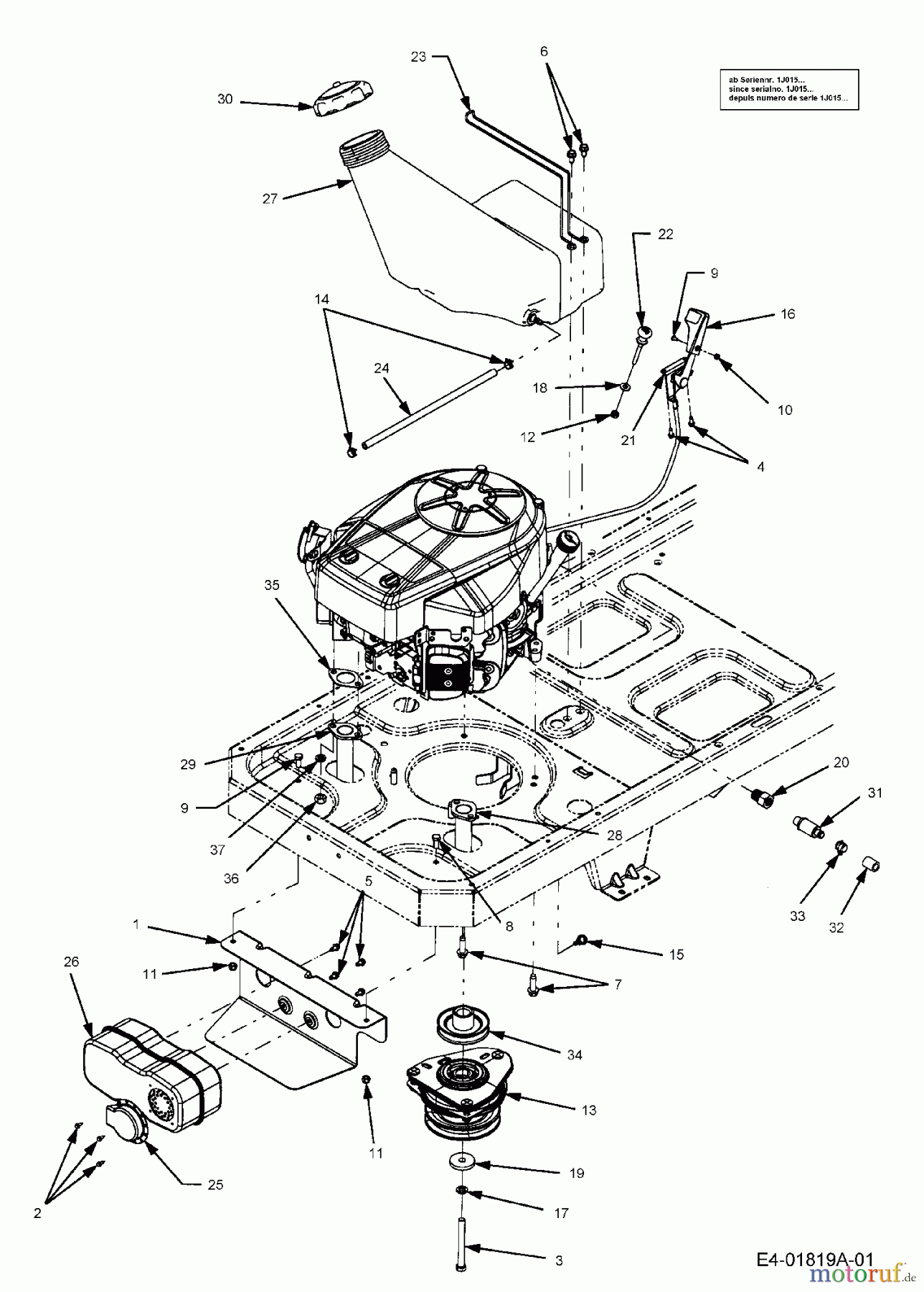 Cub cadet discount rzt 50 clutch