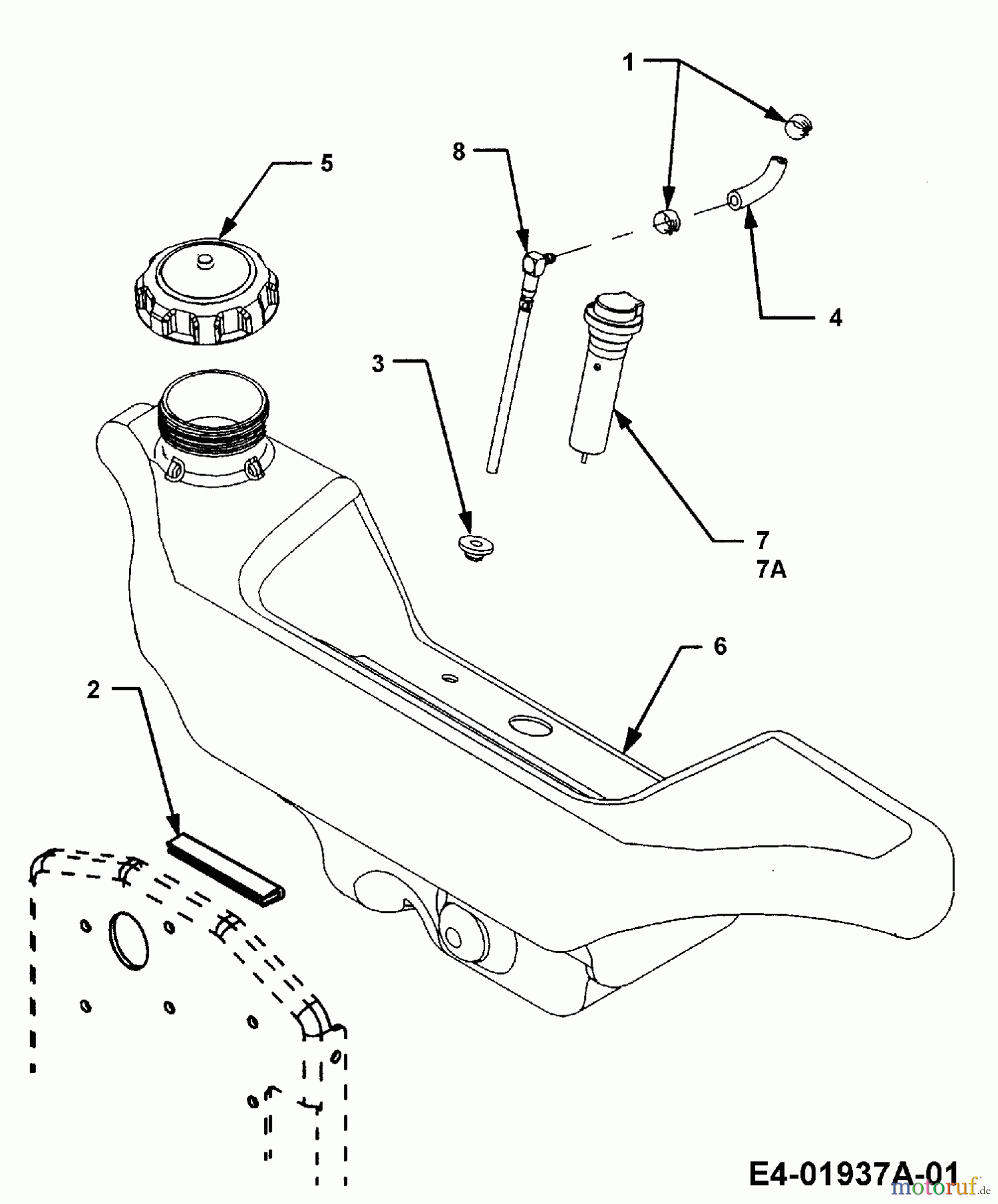  Cub Cadet Garden tractors HDS 3235 14B-692-603  (2006) Fuel tank