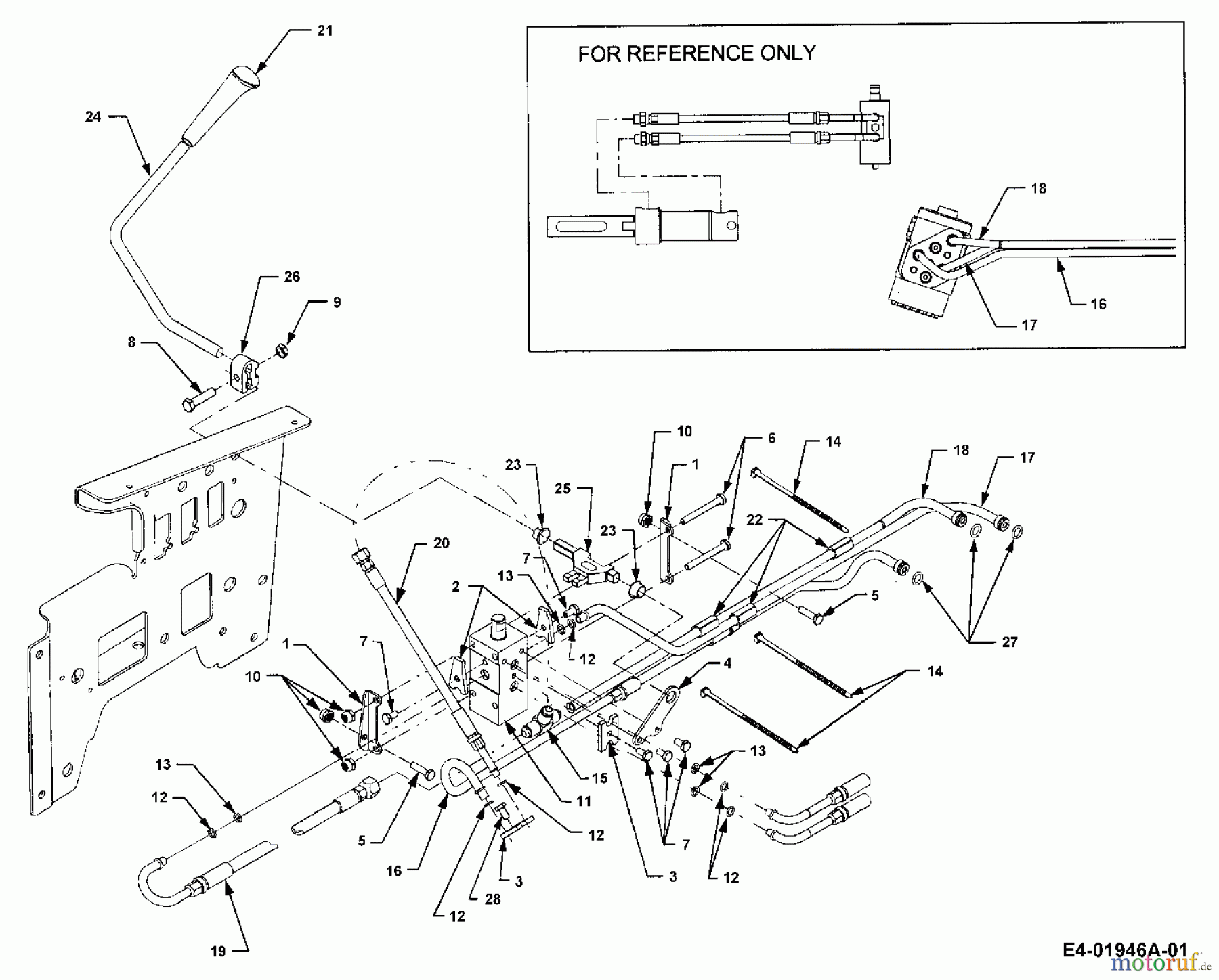  Cub Cadet Garden tractors HDS 3235 14A-672-603  (2004) Hydraulics