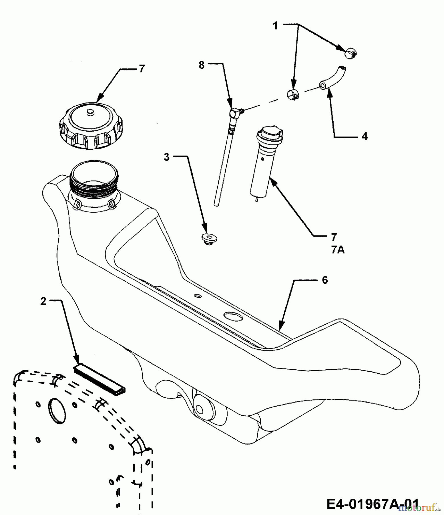  Cub Cadet Garden tractors HDS 3235 14A-672-603  (2001) Fuel tank