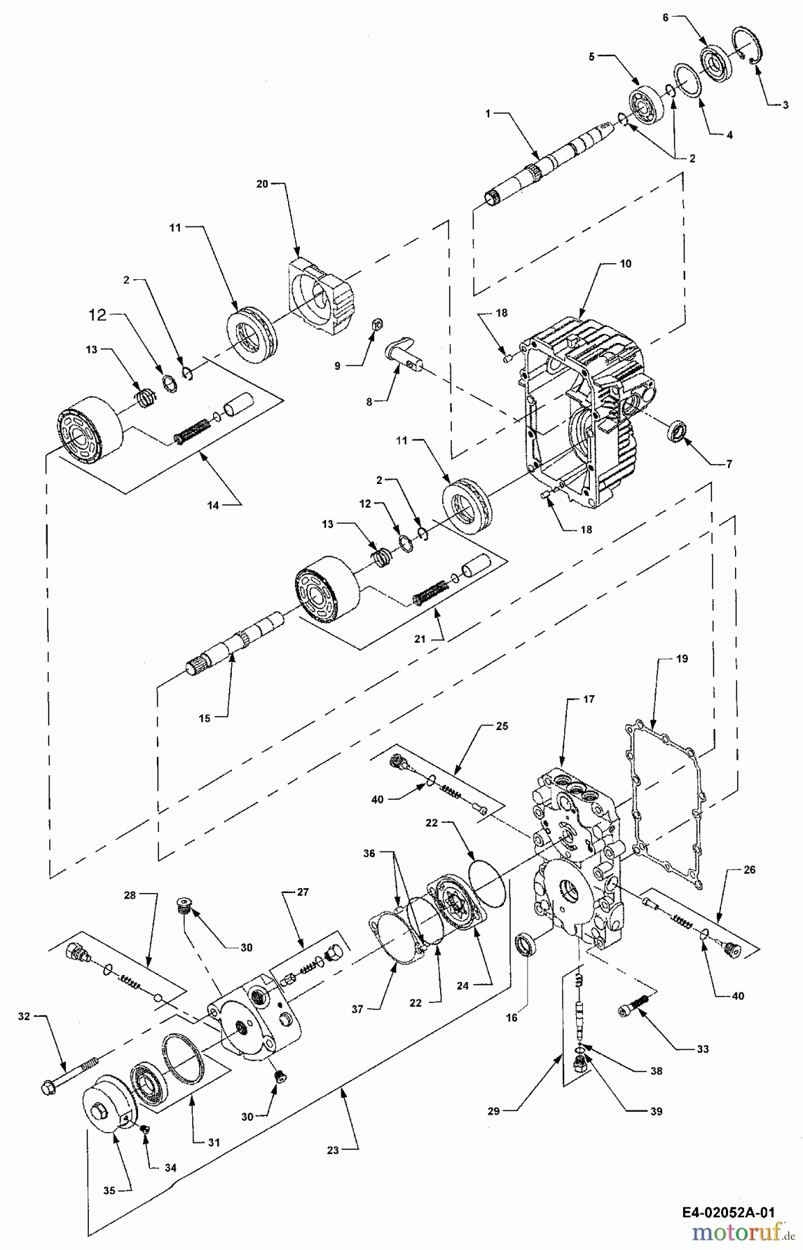  Cub Cadet Garden tractors HDS 3185 14A-665-603  (1999) Hydrostatic gearbox