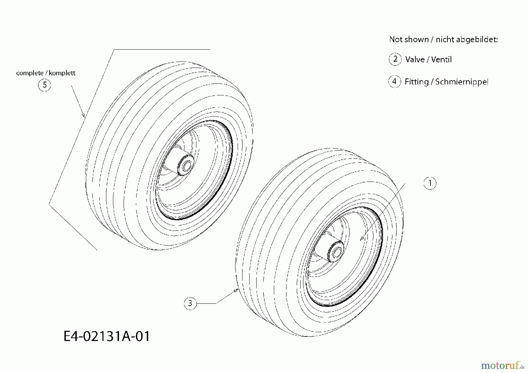  Cub Cadet Garden tractors HDS 2205 14A-2E7-603  (2008) Front wheels