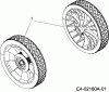 Troy-Bilt POLAR 3053 31A-2M5-609 (2008) Spareparts Wheels