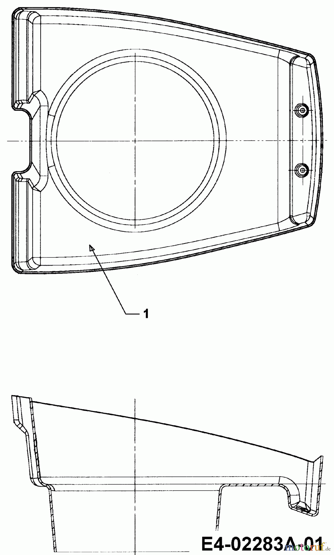  Cub Cadet Lawn tractors CC 1527 13A-241G603  (2003) Engine duct