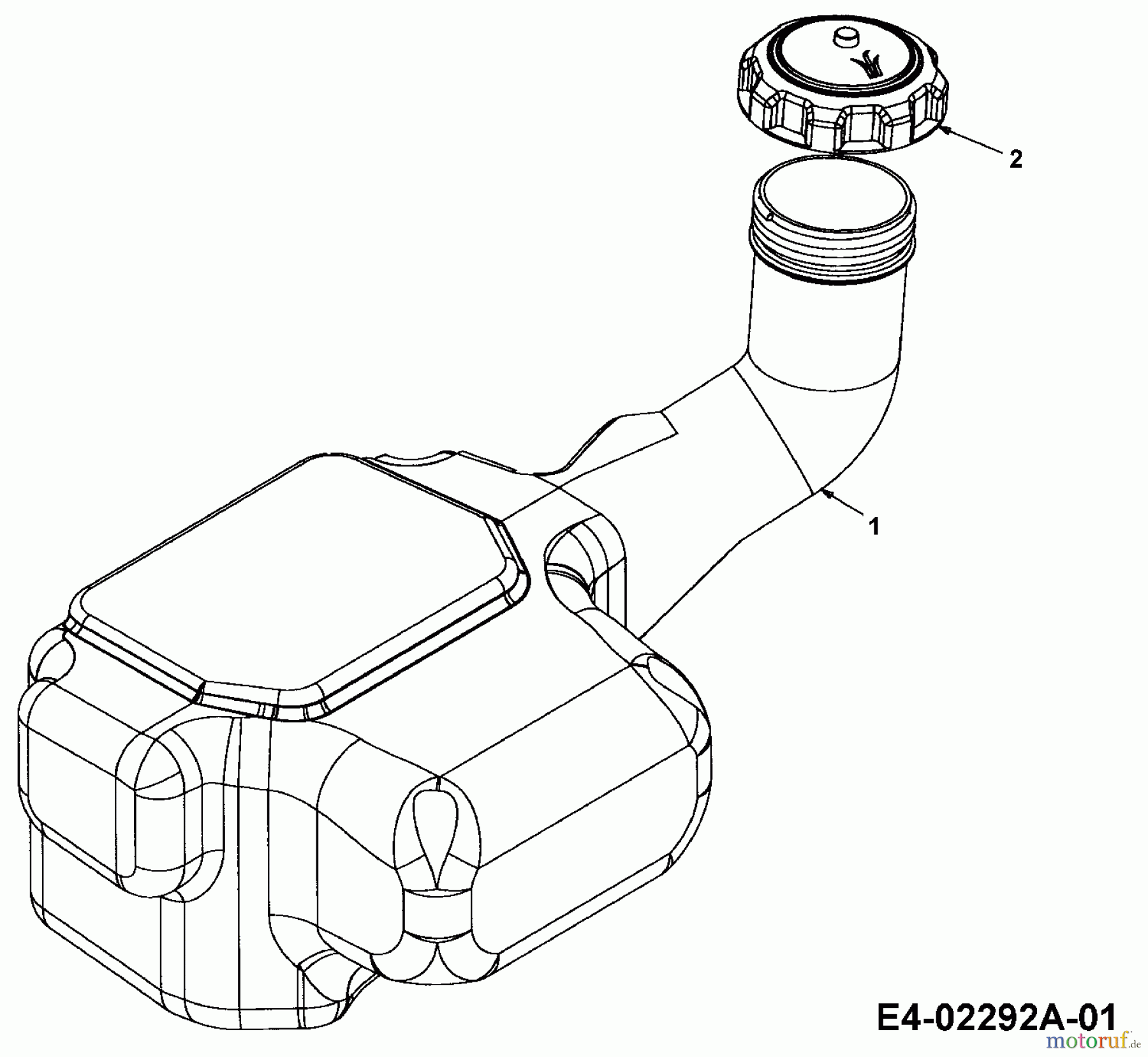  Cub Cadet Lawn tractors CC 1527 13AK11CG603  (2004) Fuel tank