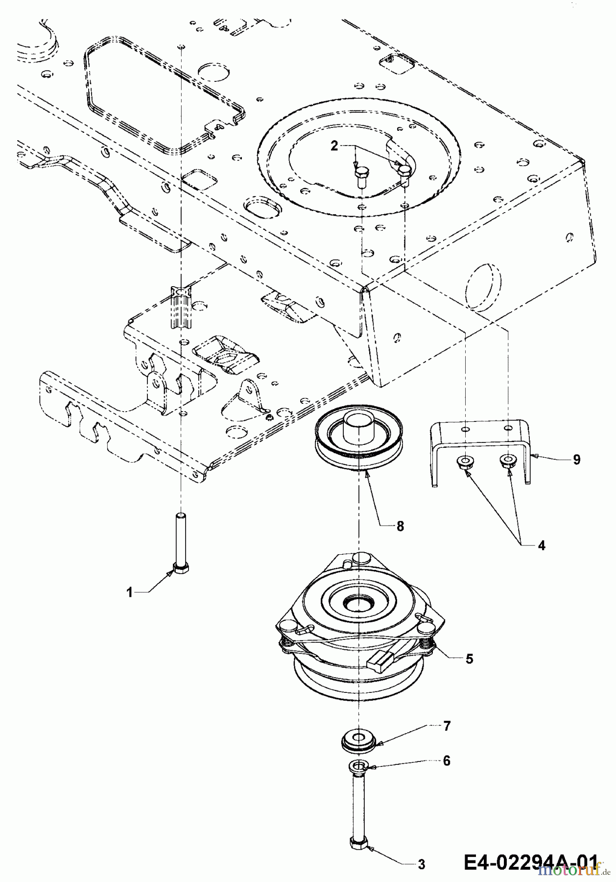  Cub Cadet Lawn tractors CC 1527 13A-241G603  (2003) Electric clutch, Engine pulley