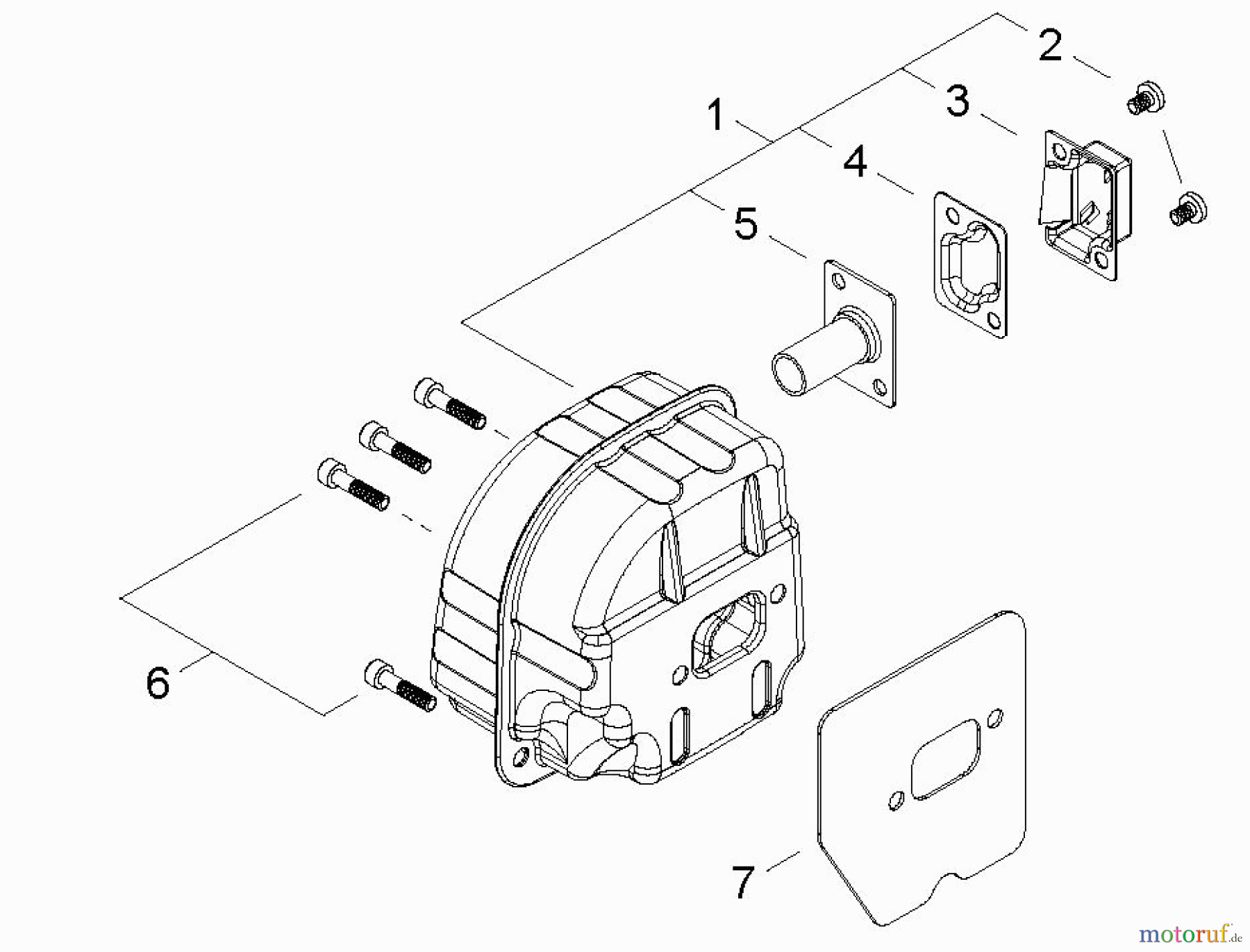  Echo Sägen, Kettensägen CS-500P - Echo Chainsaw, S/N: C19413001001 - C19413999999 Exhaust