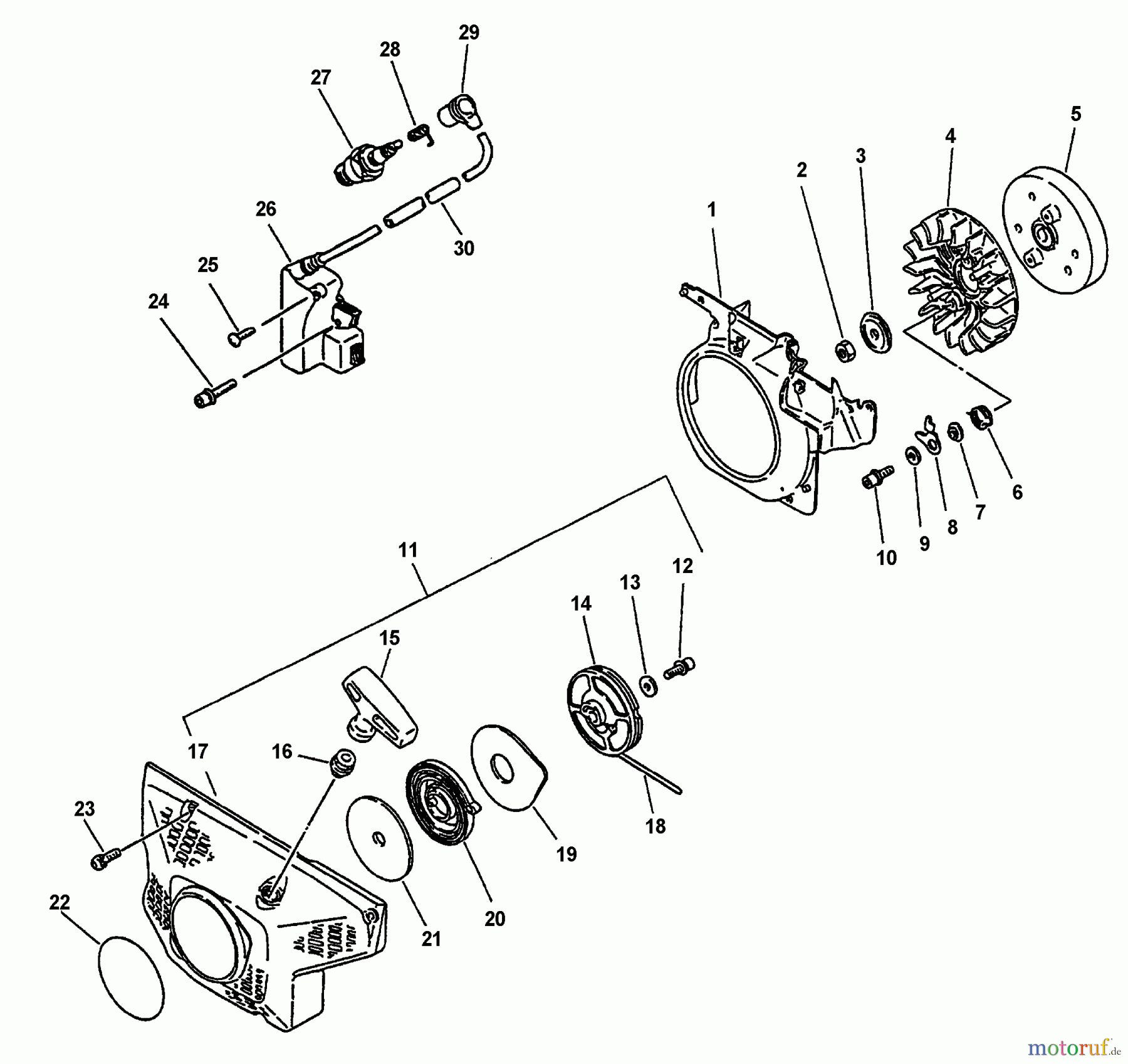  Echo Rettungssäge QV-6700  Ignition, Starter Asy