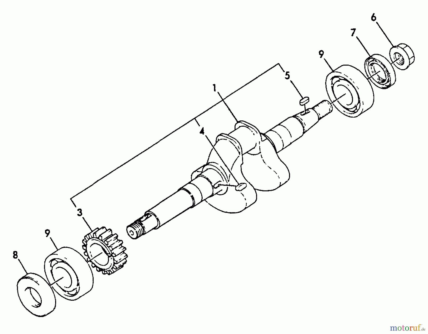  Echo Wasserpumpen TP-2000 - Echo Trash Pump Crankshaft, Main Bearing