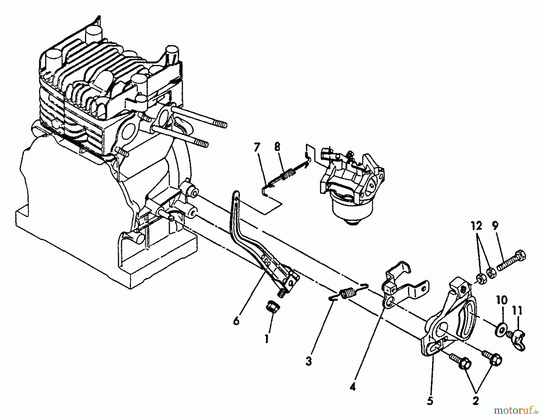  Echo Wasserpumpen WP-2000 - Echo Water Pump, S/N: A1010 - A9999 THROTTLE, GOVERNOR LEVER