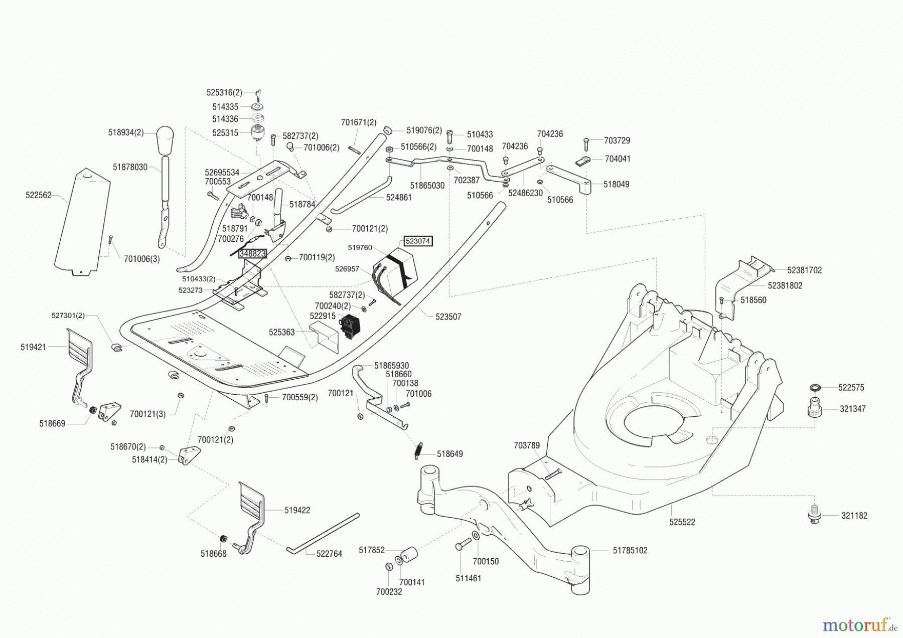  Master Gartentechnik Aufsitzmäher Rider 9-55 vor 10/1997 Seite 1