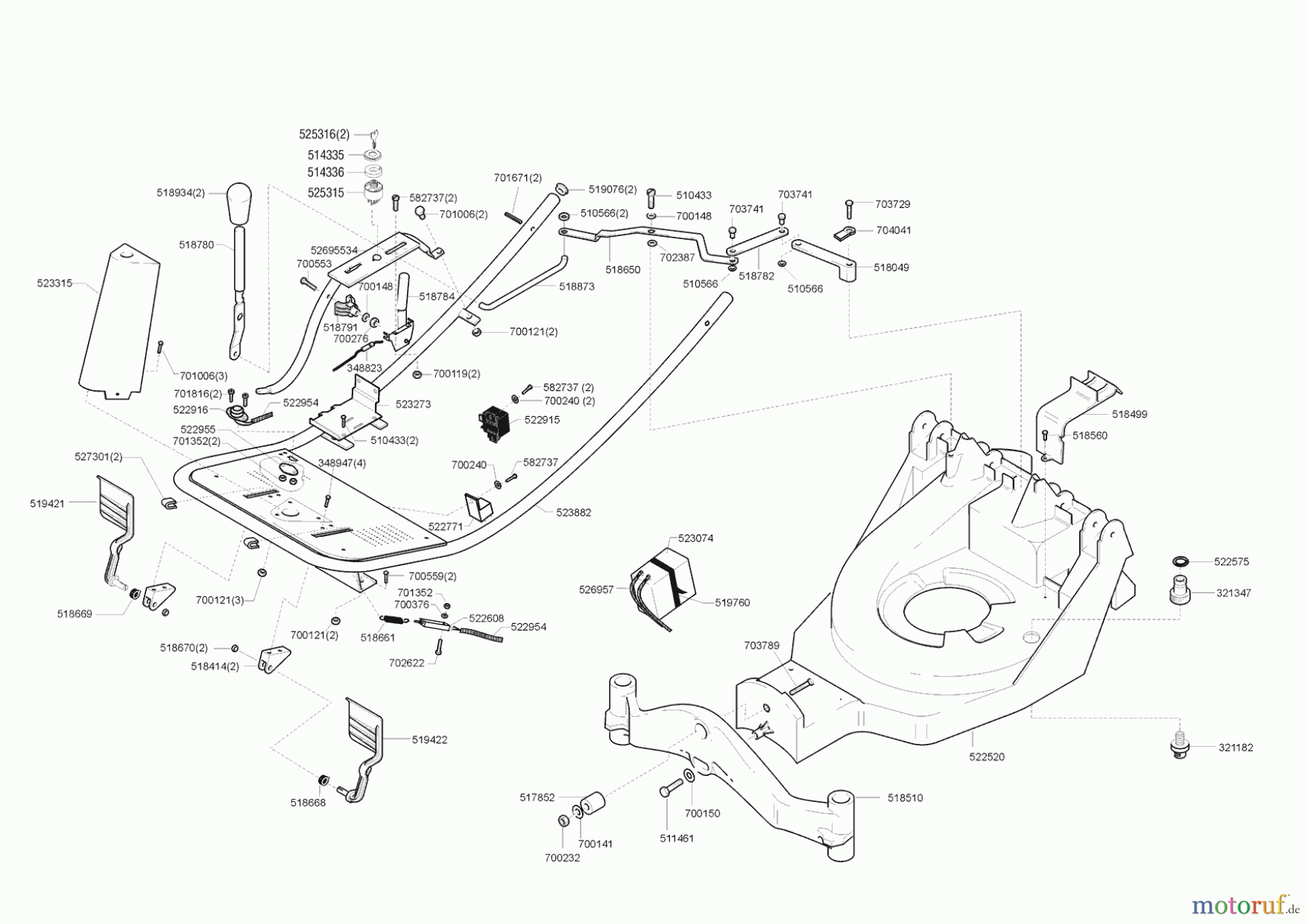  AL-KO Gartentechnik Aufsitzmäher 855 ES ab 06/1996 Seite 1