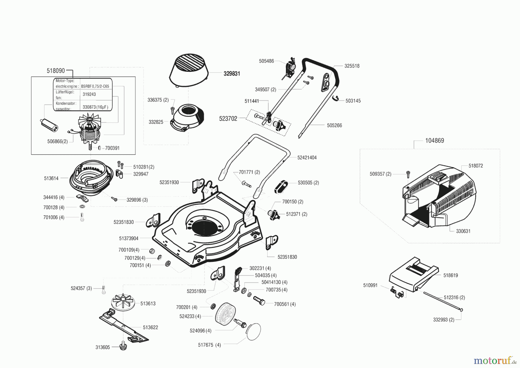  AL-KO Gartentechnik Elektrorasenmäher Rasaero 48 EH  03/1997 Seite 1