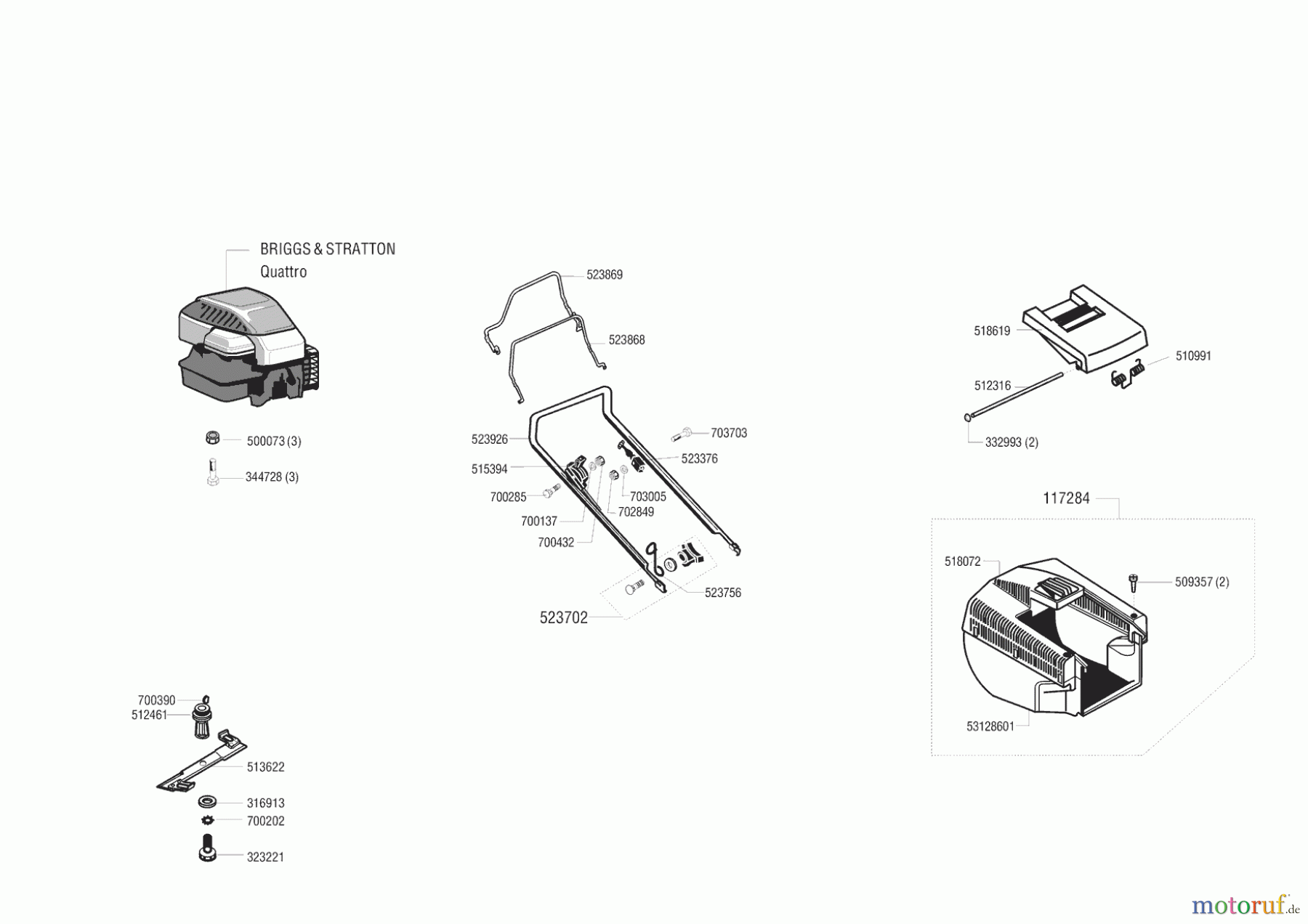  AL-KO Gartentechnik Benzinrasenmäher 48 BRQ ab 05/1997 Seite 1